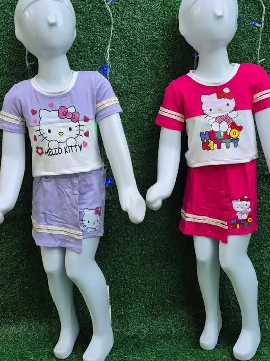 Conjunto infantil blusinha e shorts saia (26)