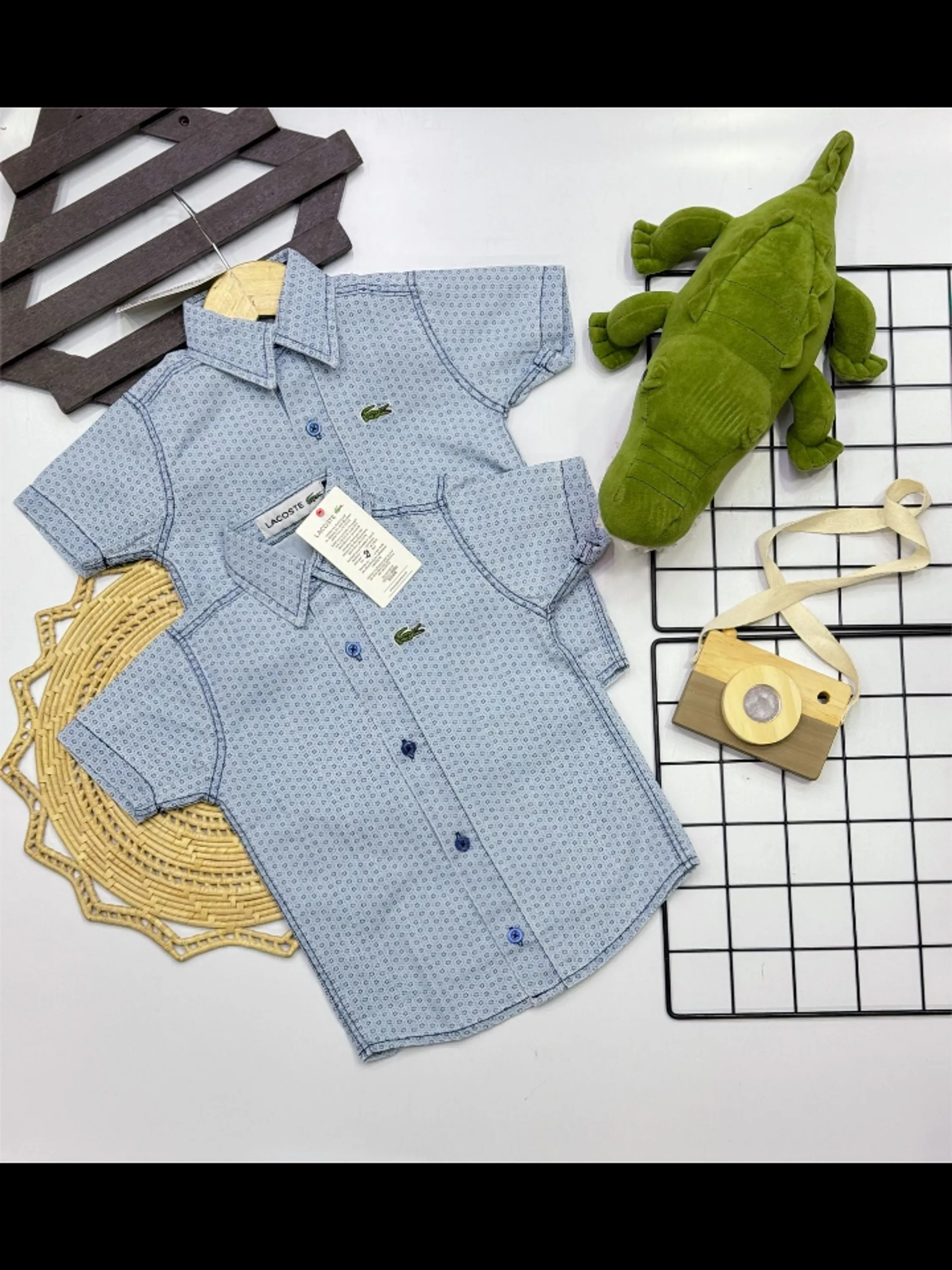 Camisa jeans infantil e juvenil 1 linha