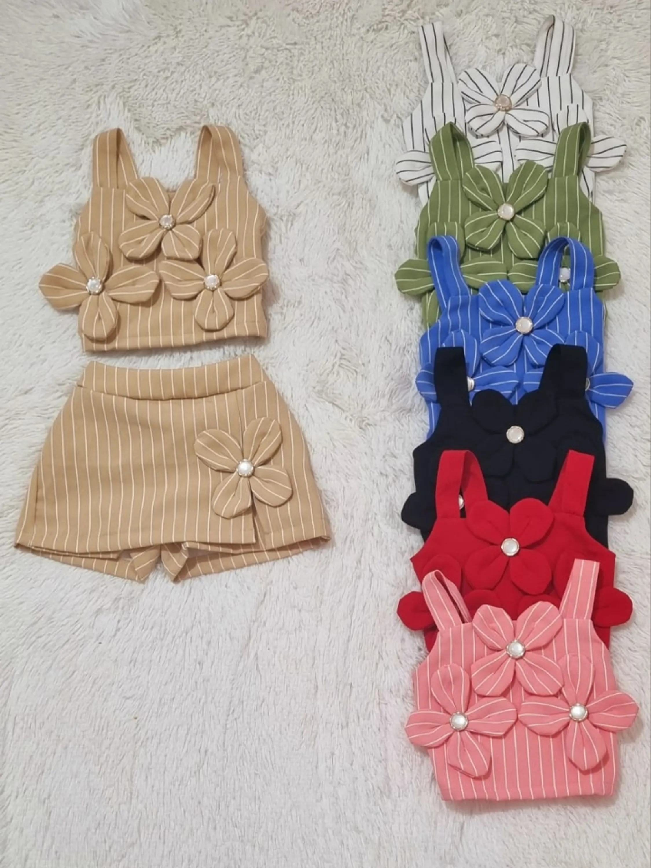 Conjunto flor infantil