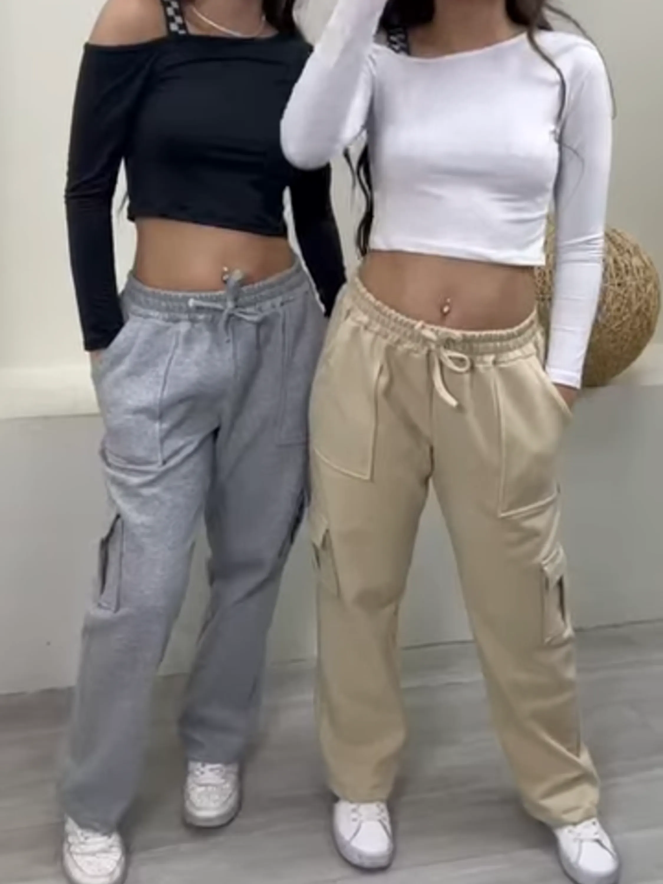 Calça moletom juvenil cargo