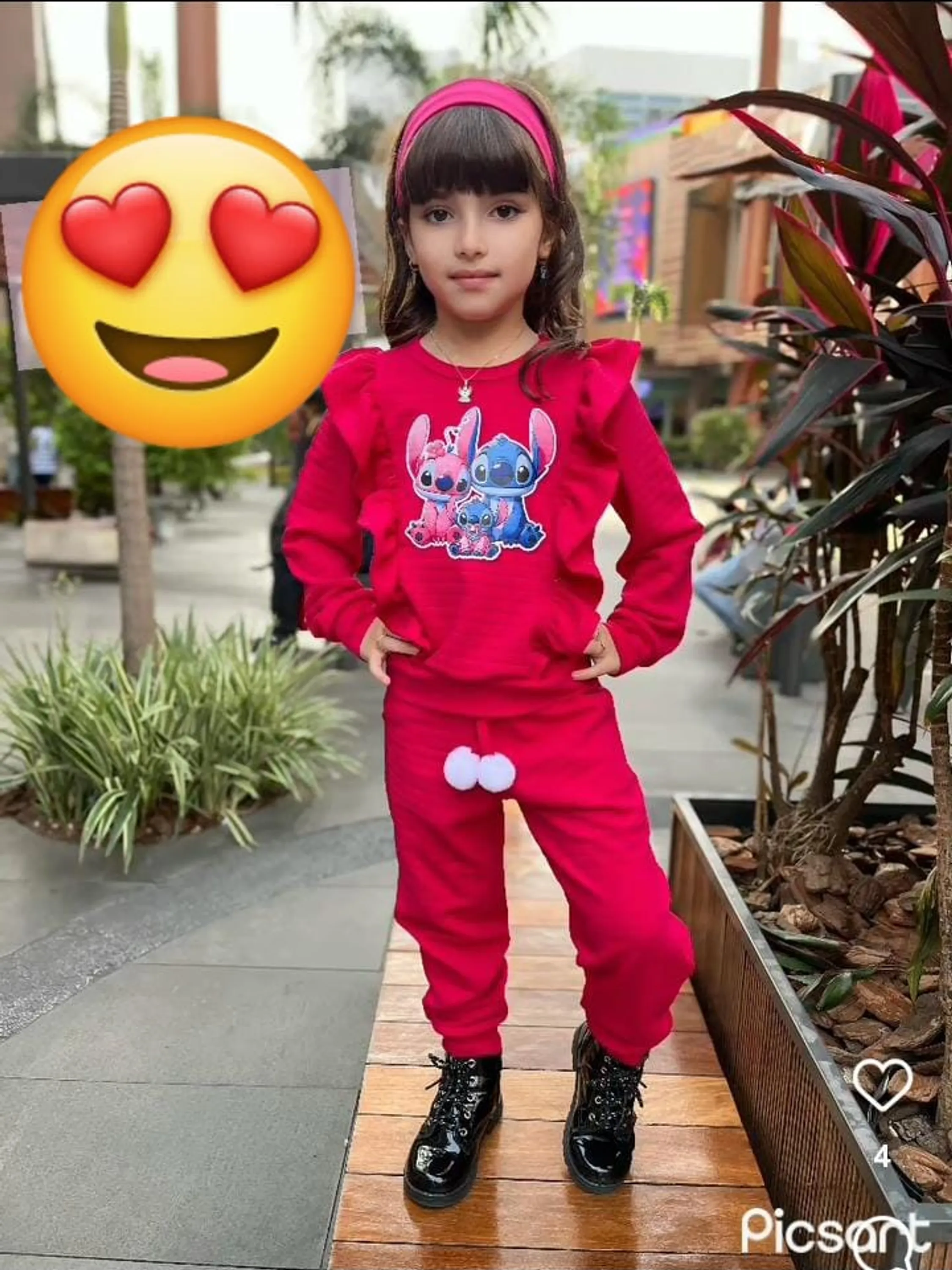 Conjunto infantil babado estampas variadas