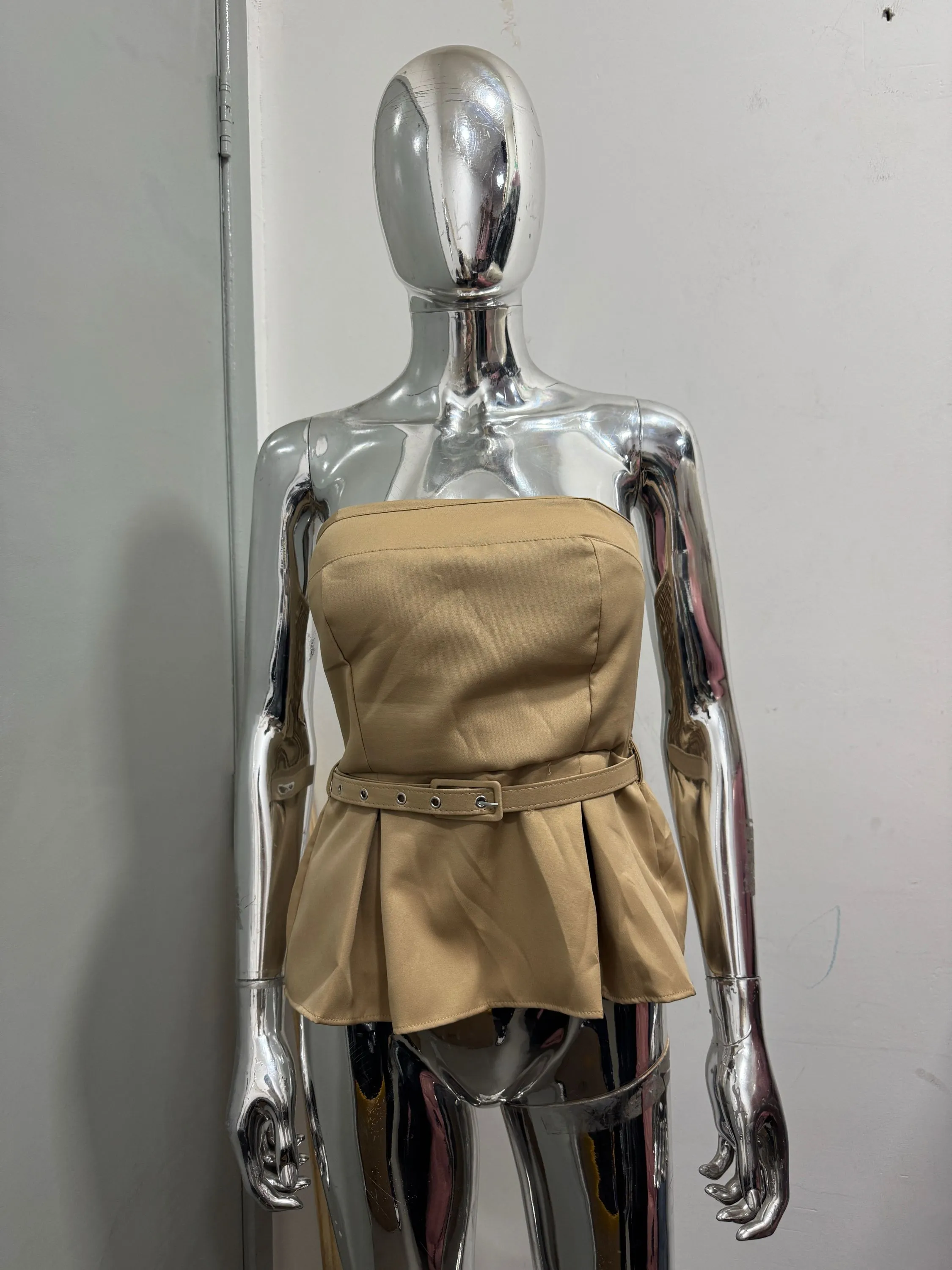 blusas feminino tomara que caia cn cinto