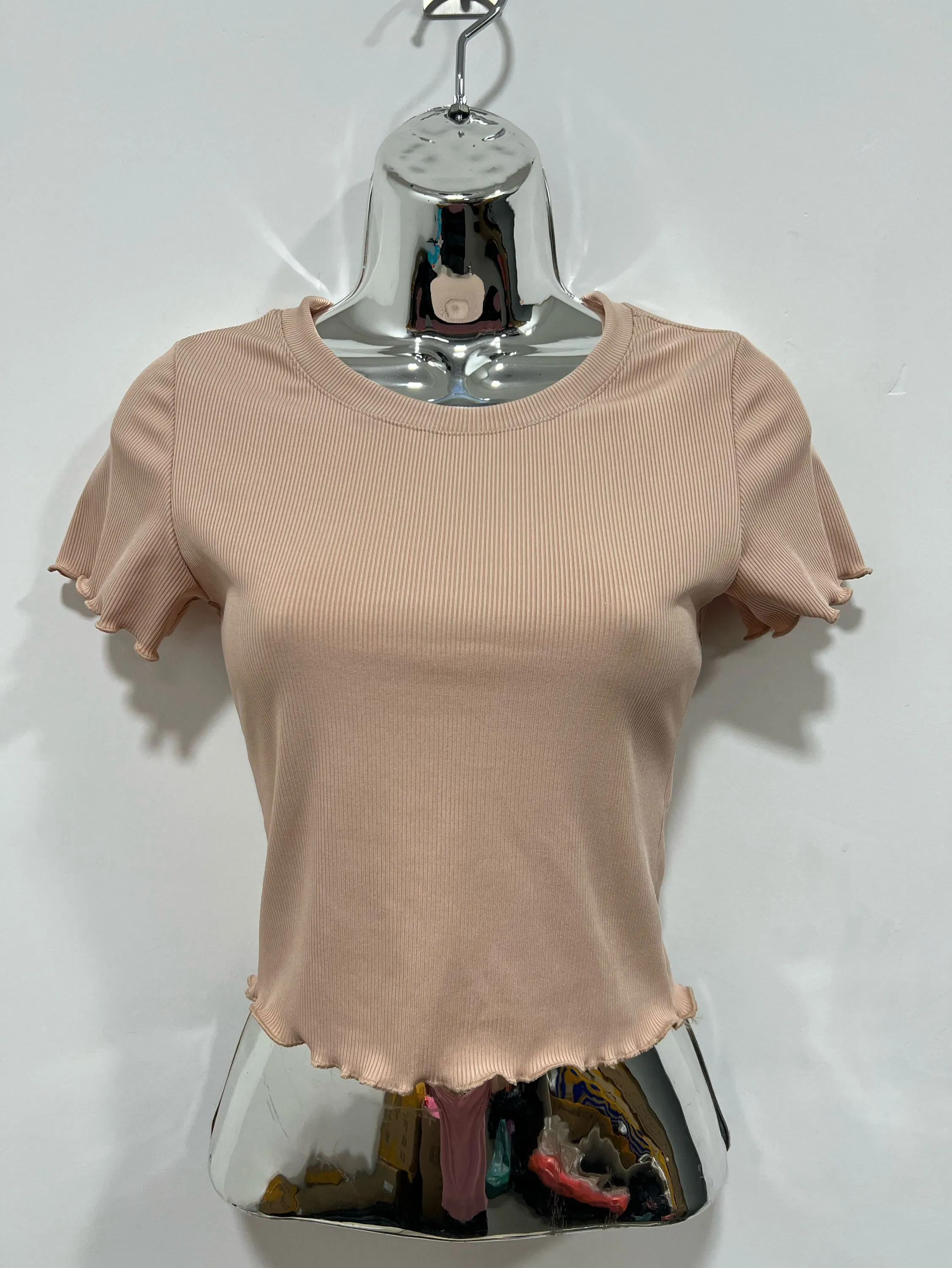 Cropped Feminino Modelo Básico Canelado Diversas Cores