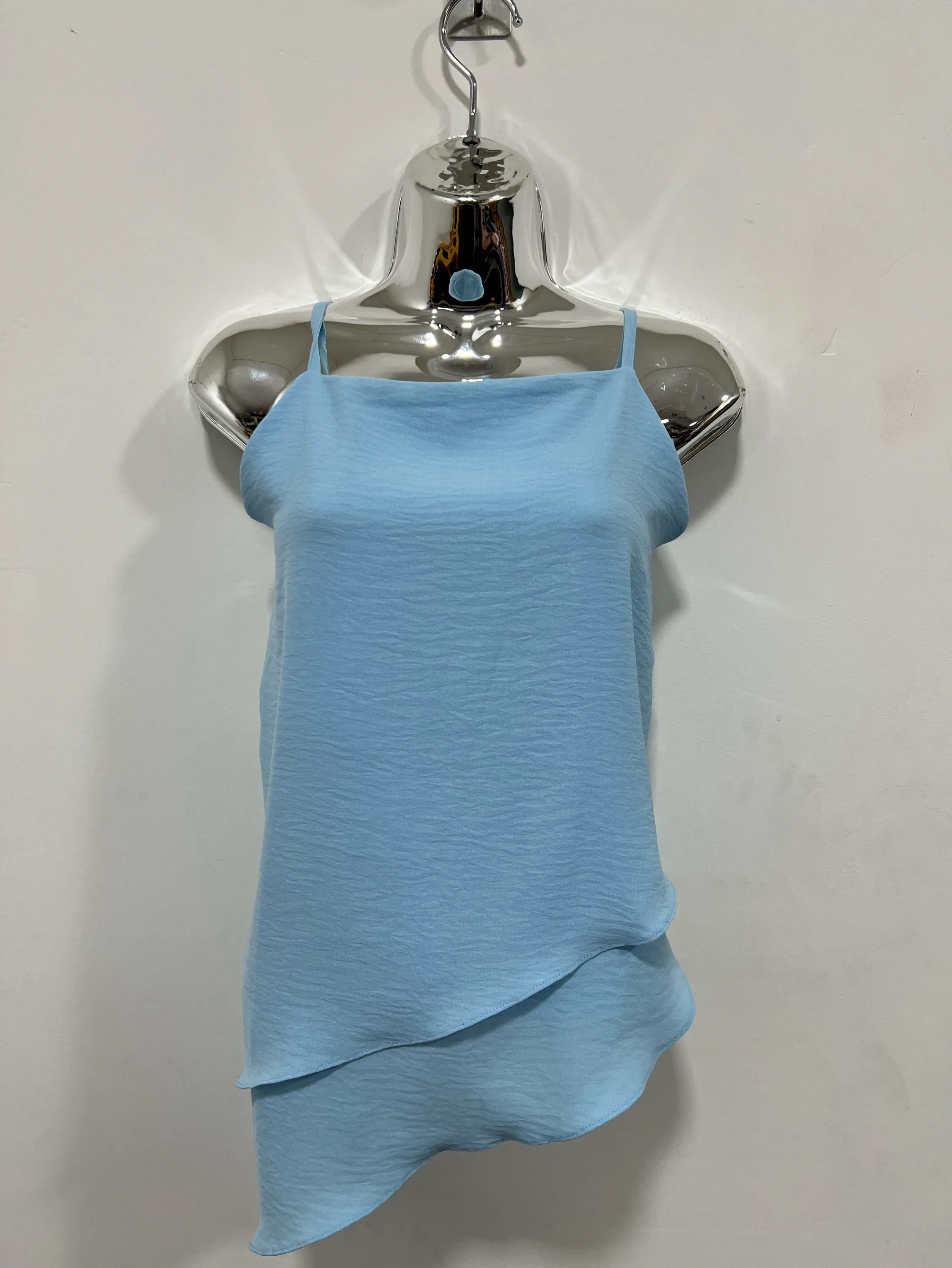 Blusa duna de alça babado blusa estilosa verão