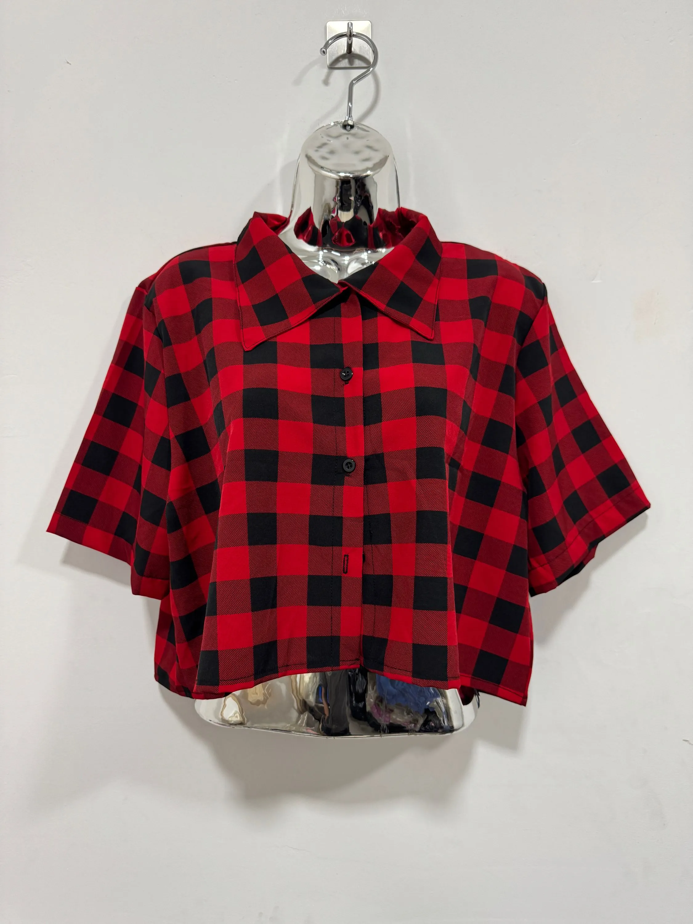 CAMISA XADREZ COMUM MANGA CURTA Y10