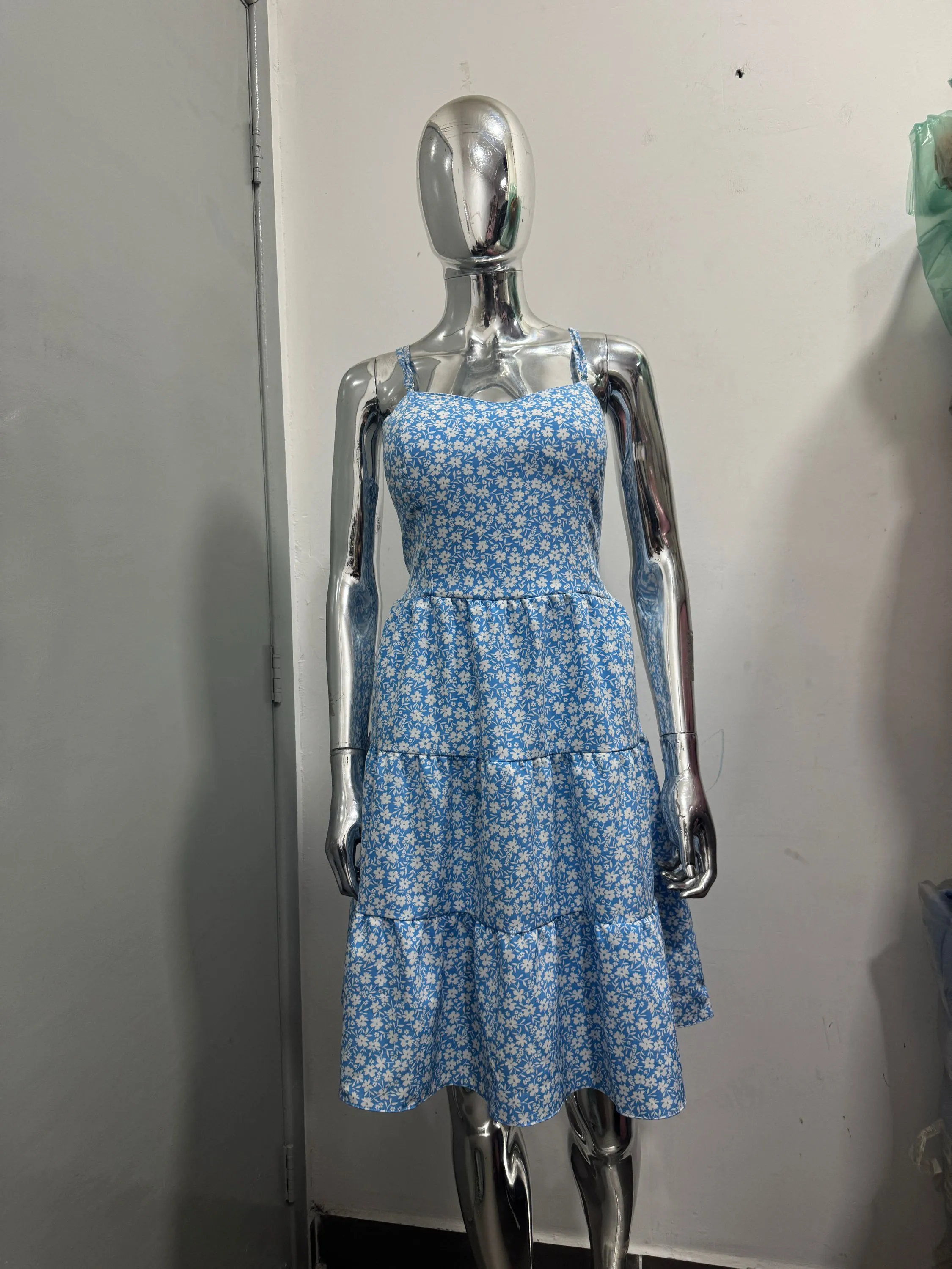 Vestido Feminino Curto Estampado Florais