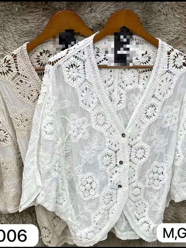 blusa de croche de praia