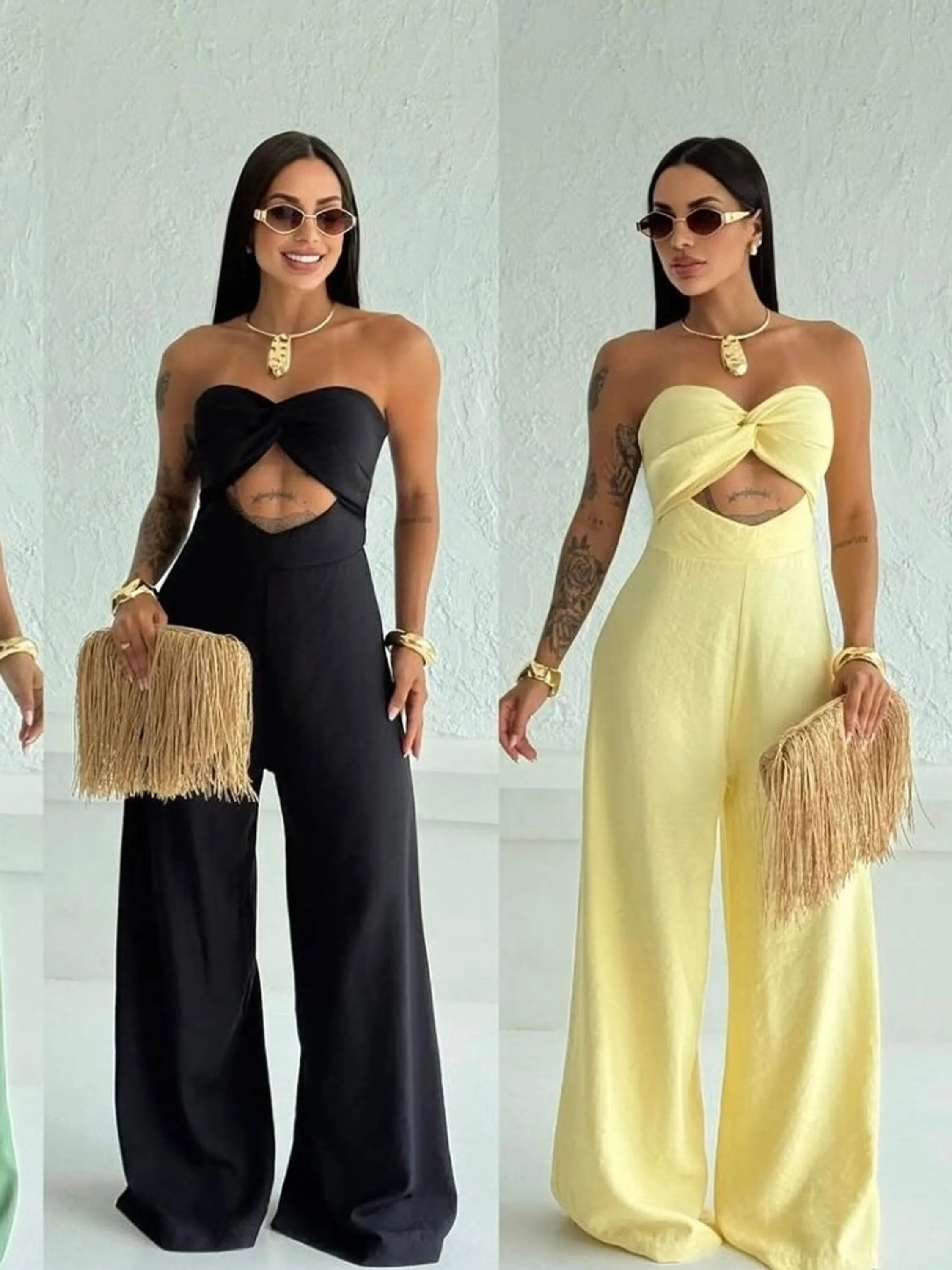 macacao tomara que caia de alfaiataria