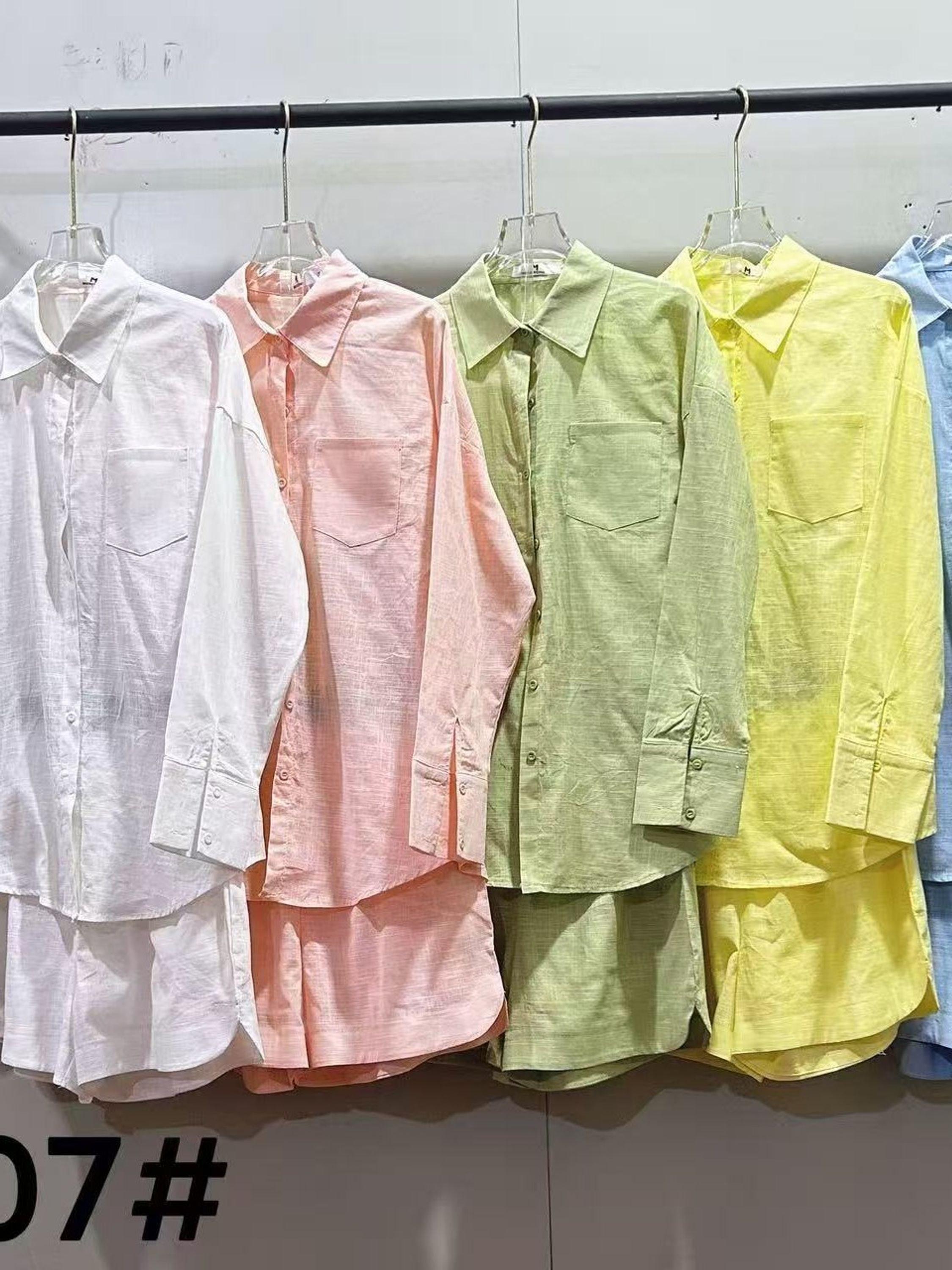 conjunto de linho algodao camisa com short importado