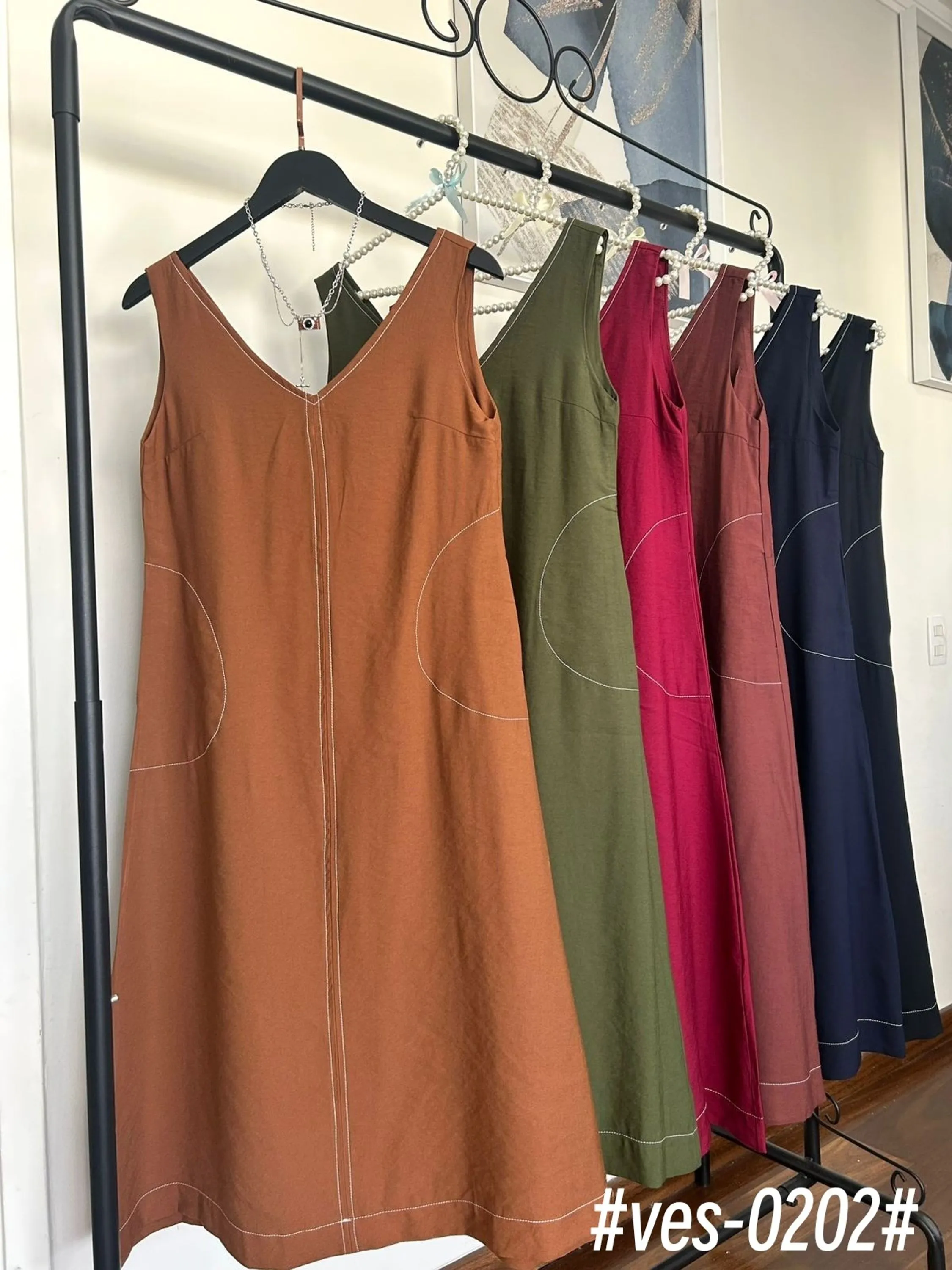 vestido midi  de marrant com ziper na Costa