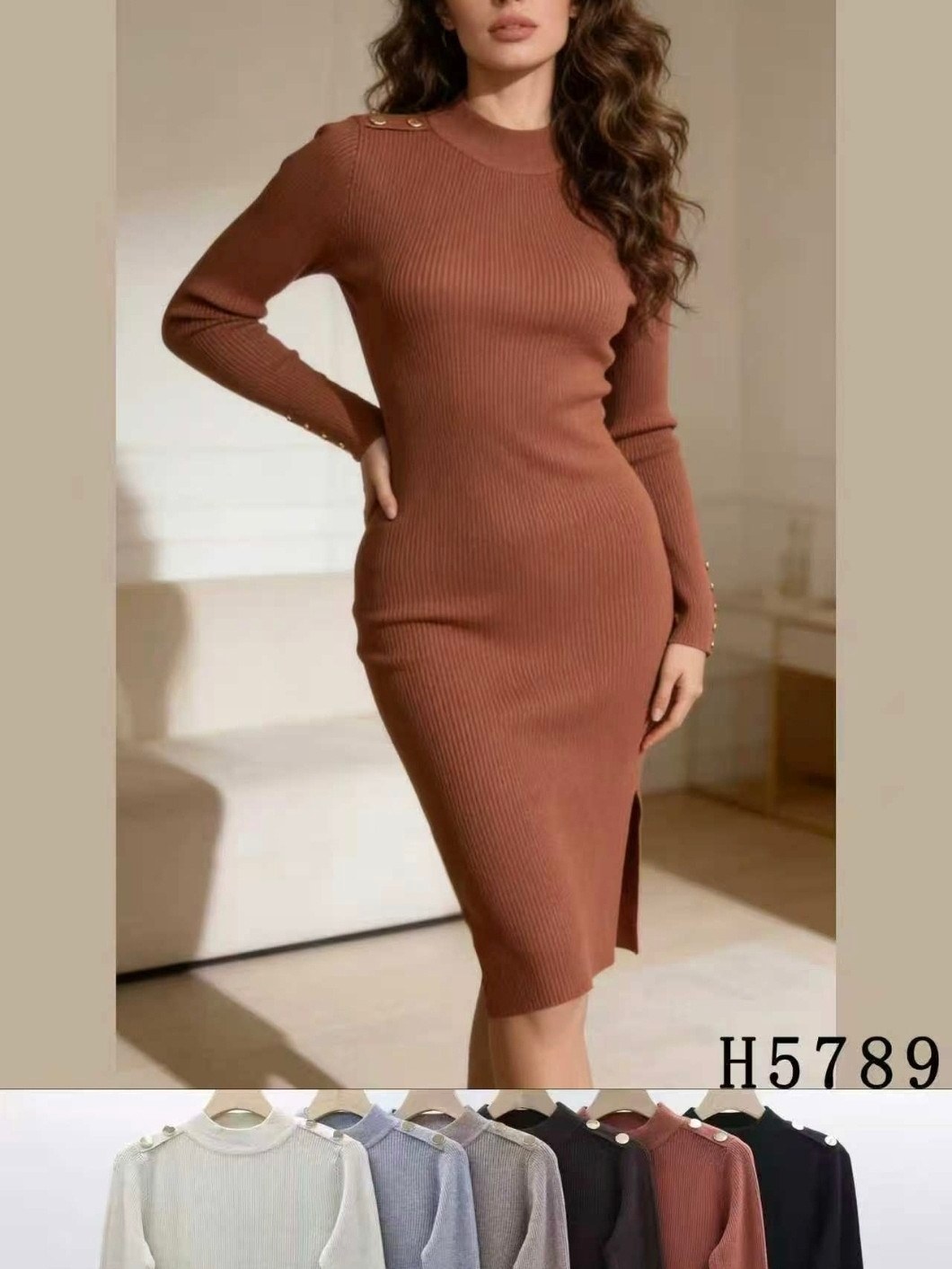 vestido de modal grosso importado