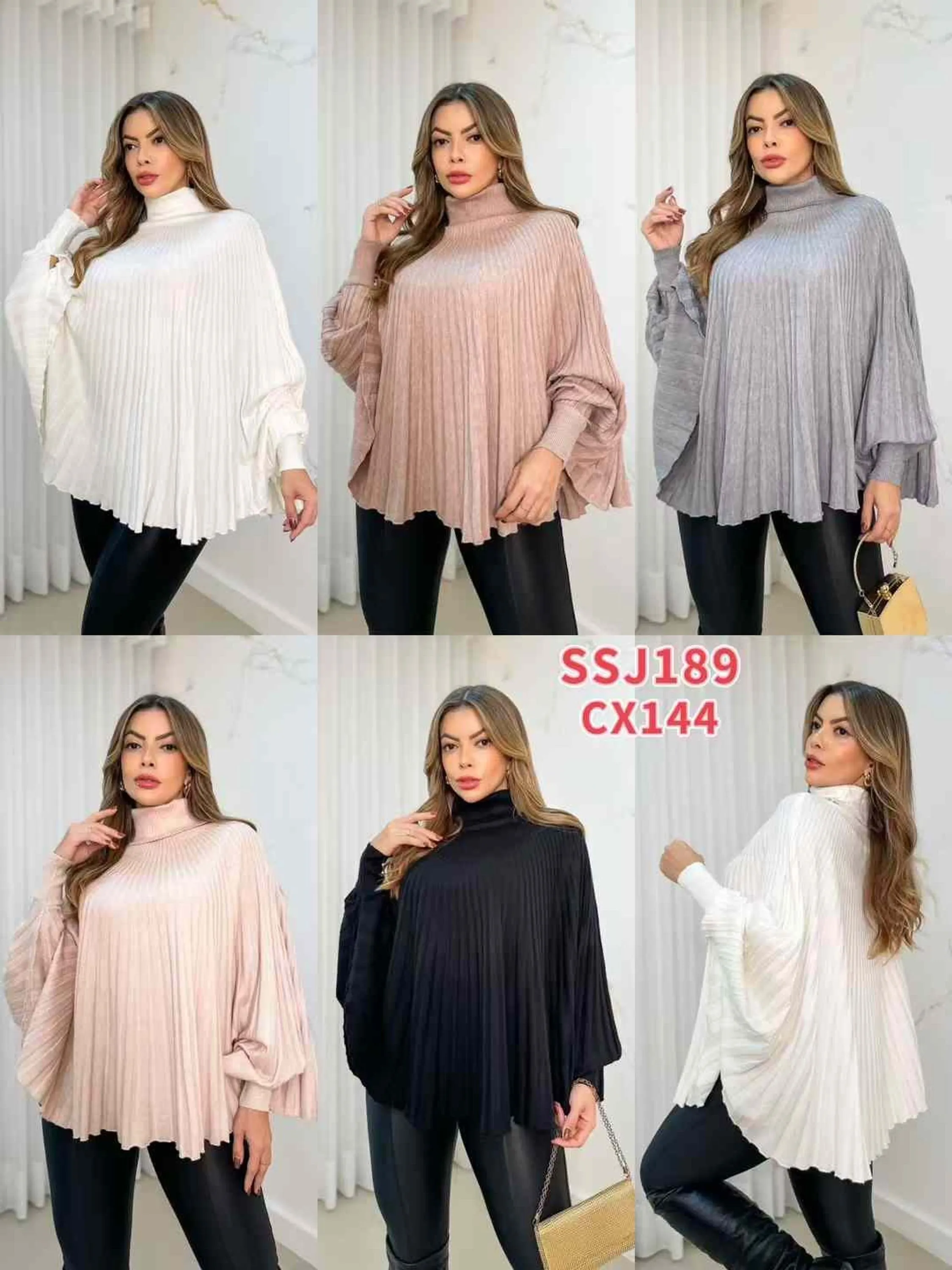 poncho de modal importado
