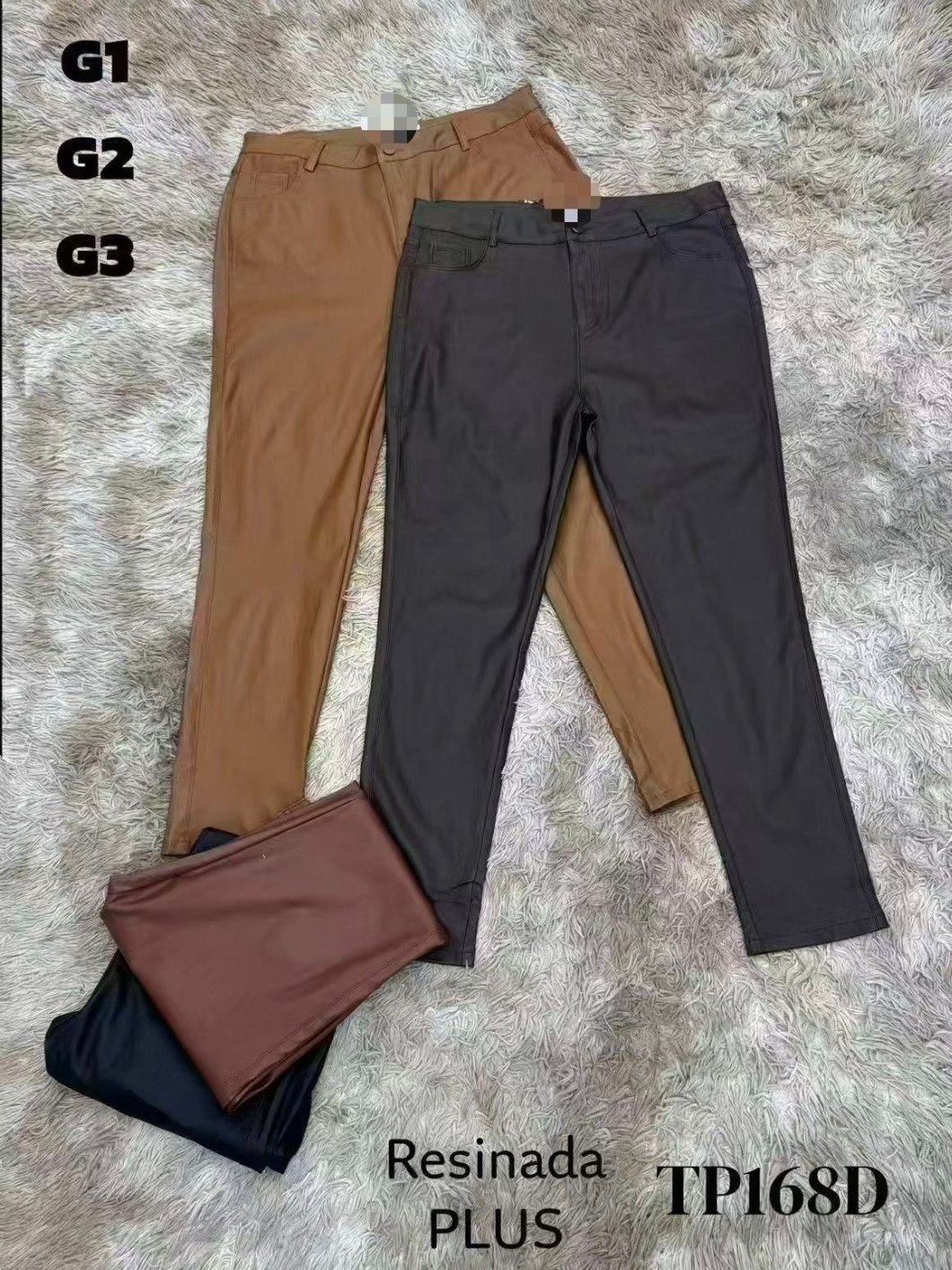 calca resinada flanelado plus importado
