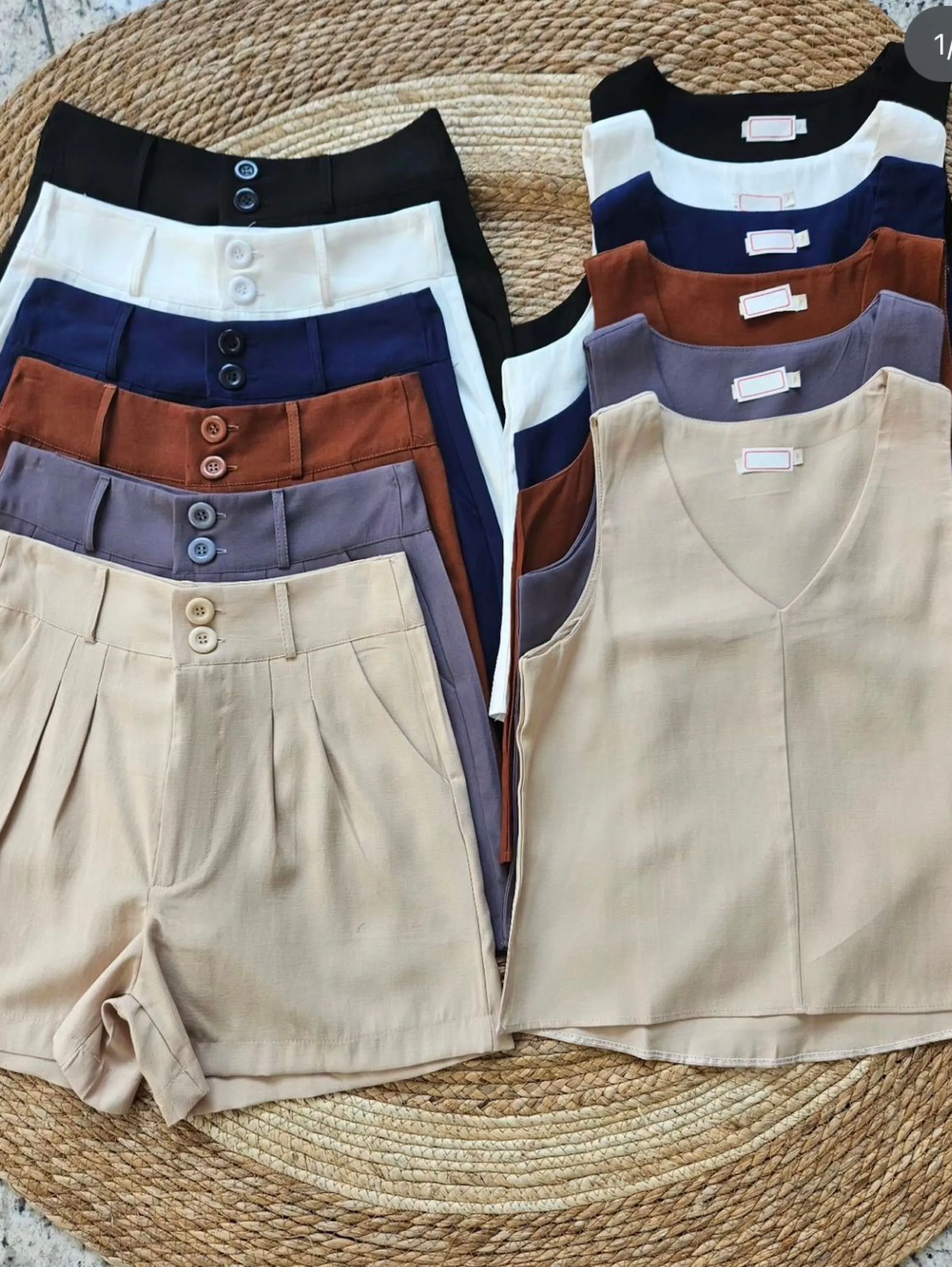 Conjunto regata com short de alfaiataria