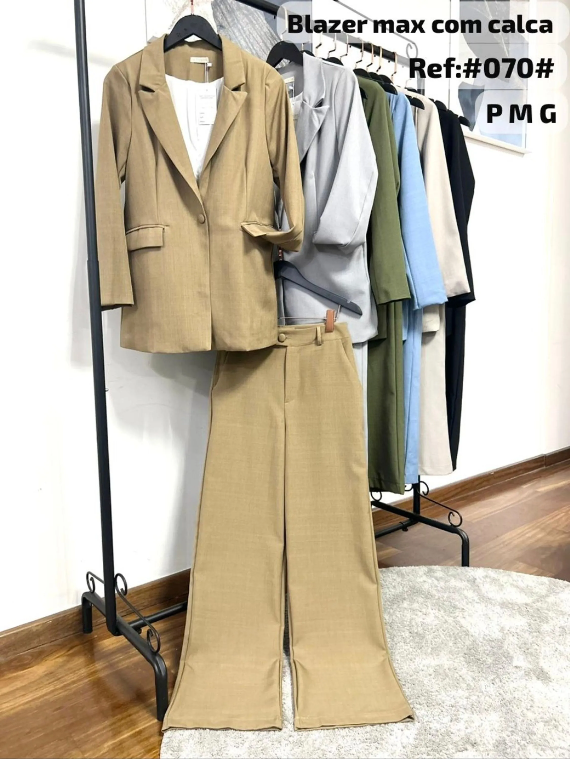 conjunto blazer max com calca de luistwil