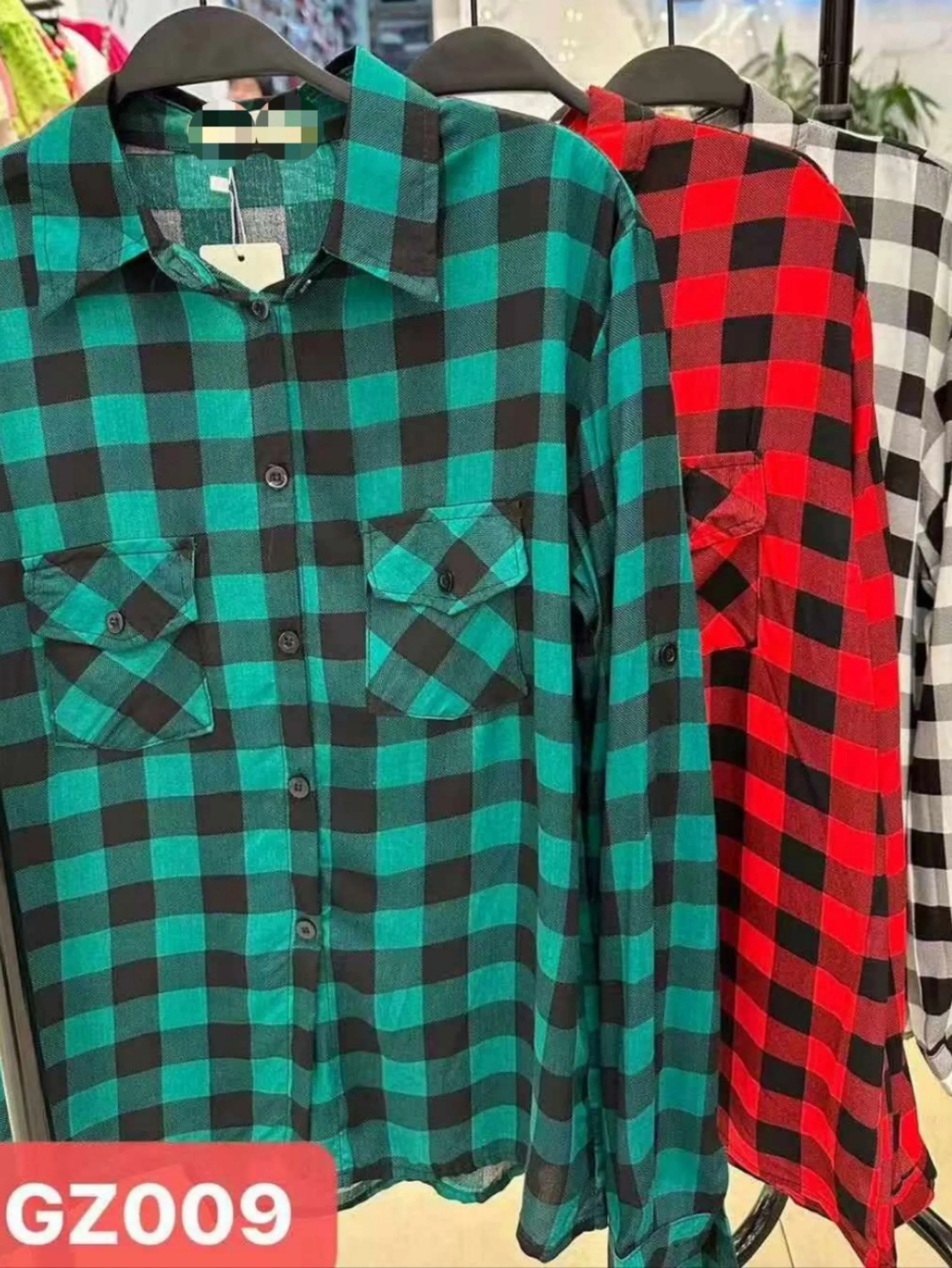 camisa xadrez de viscose importado