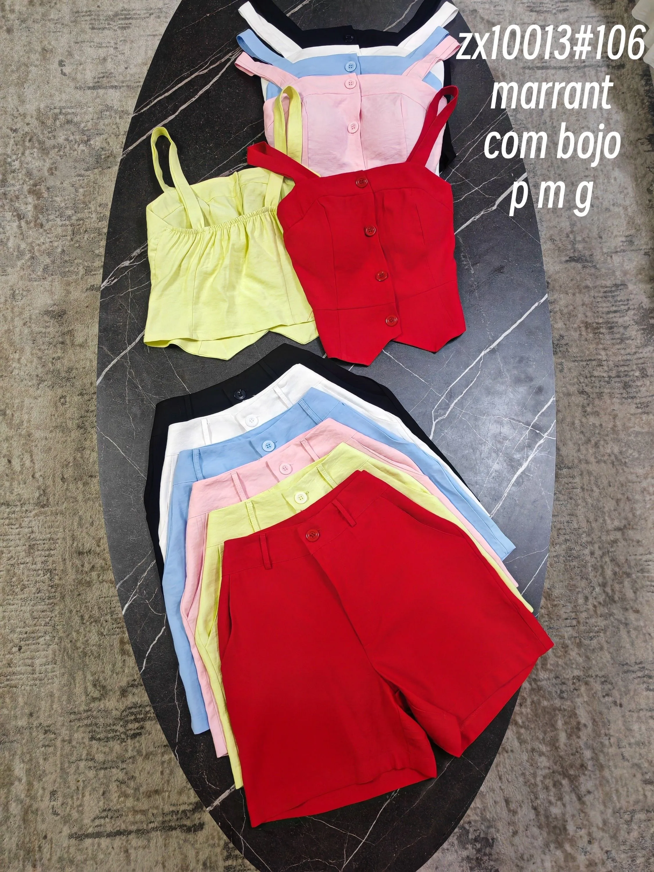 conjunto de marrant regata com bojo com short