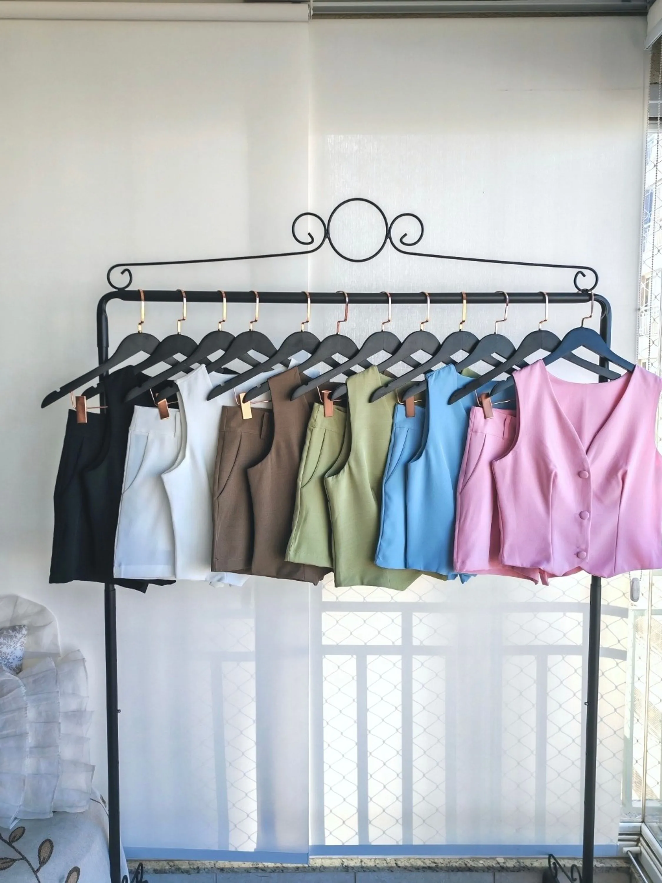 conjunto de luistwil colete com short