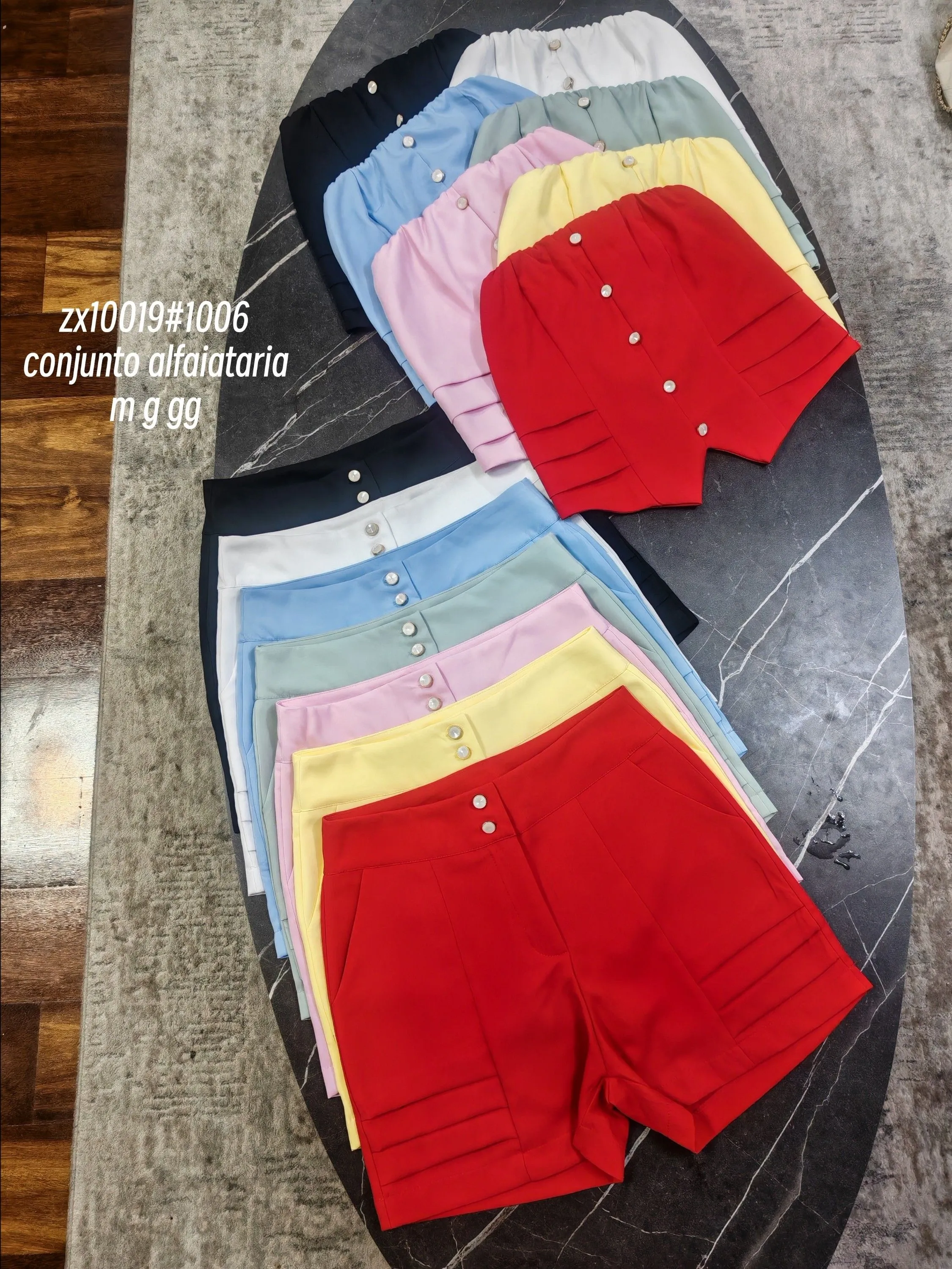 conjunto alfaiataria blusa tomara que caia