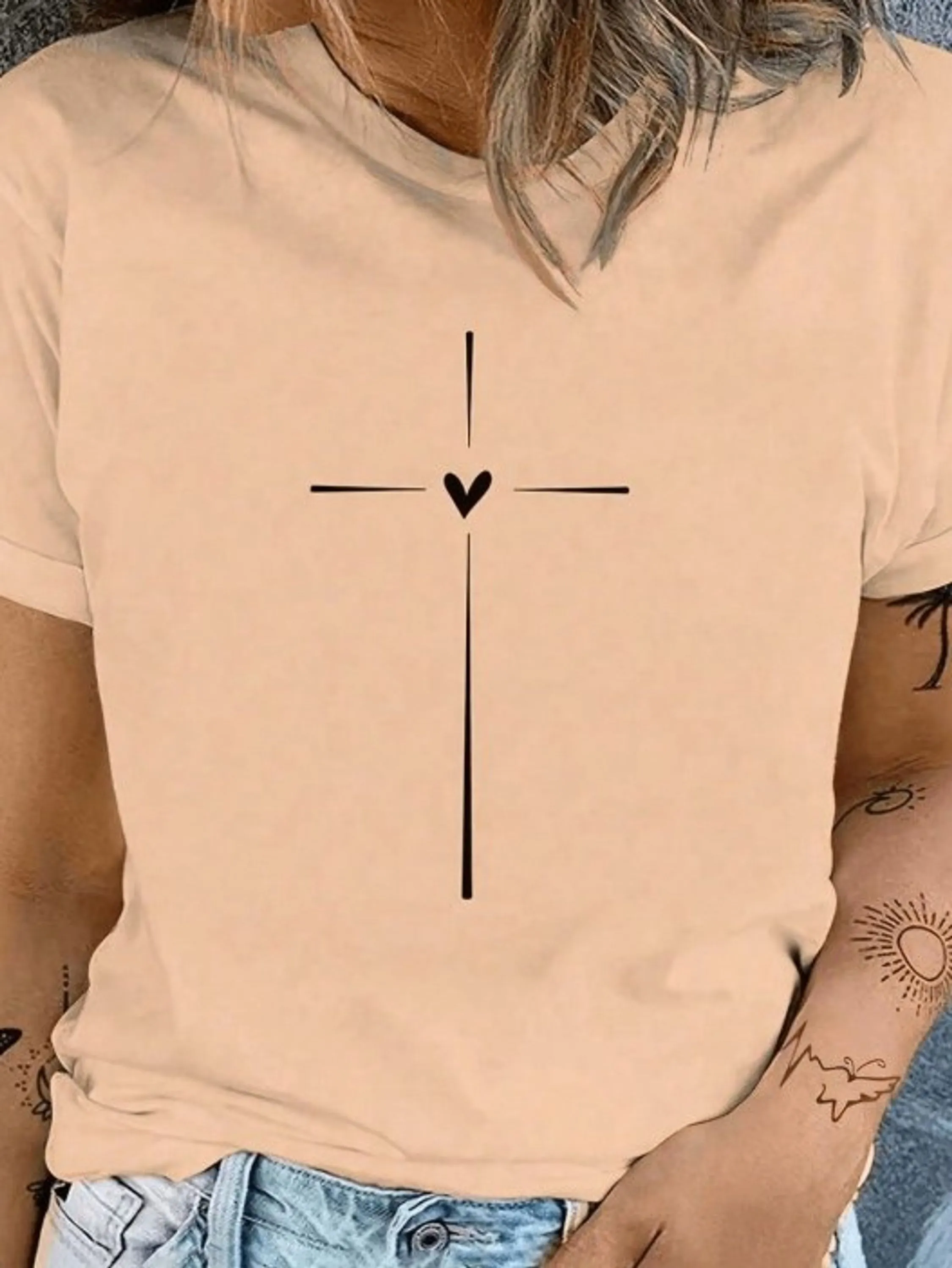 Blusa básica viscolycra cruz