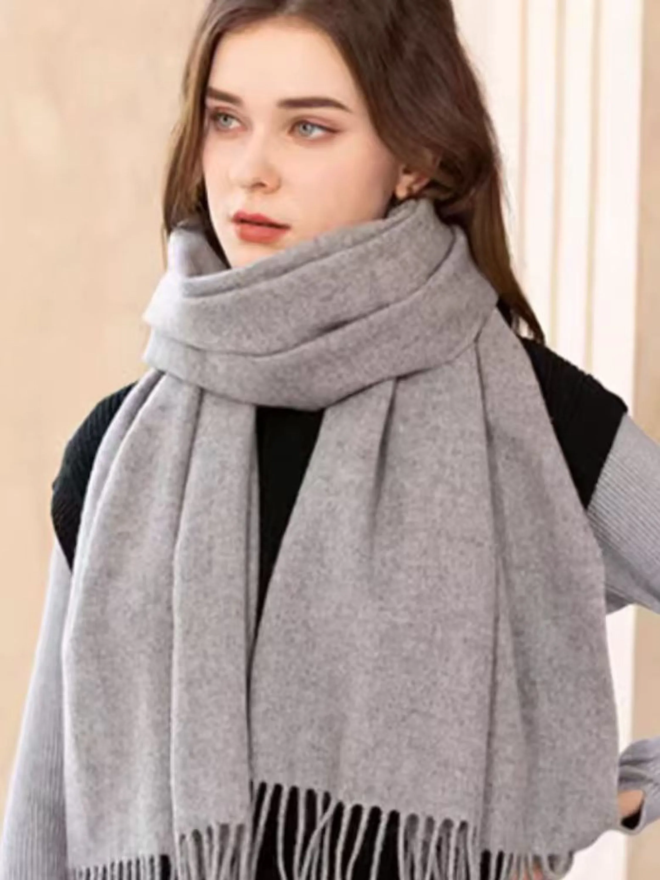 Kit com 10 Echarpe cachecol Xale gross 280g CORES ALEATÓRIAS