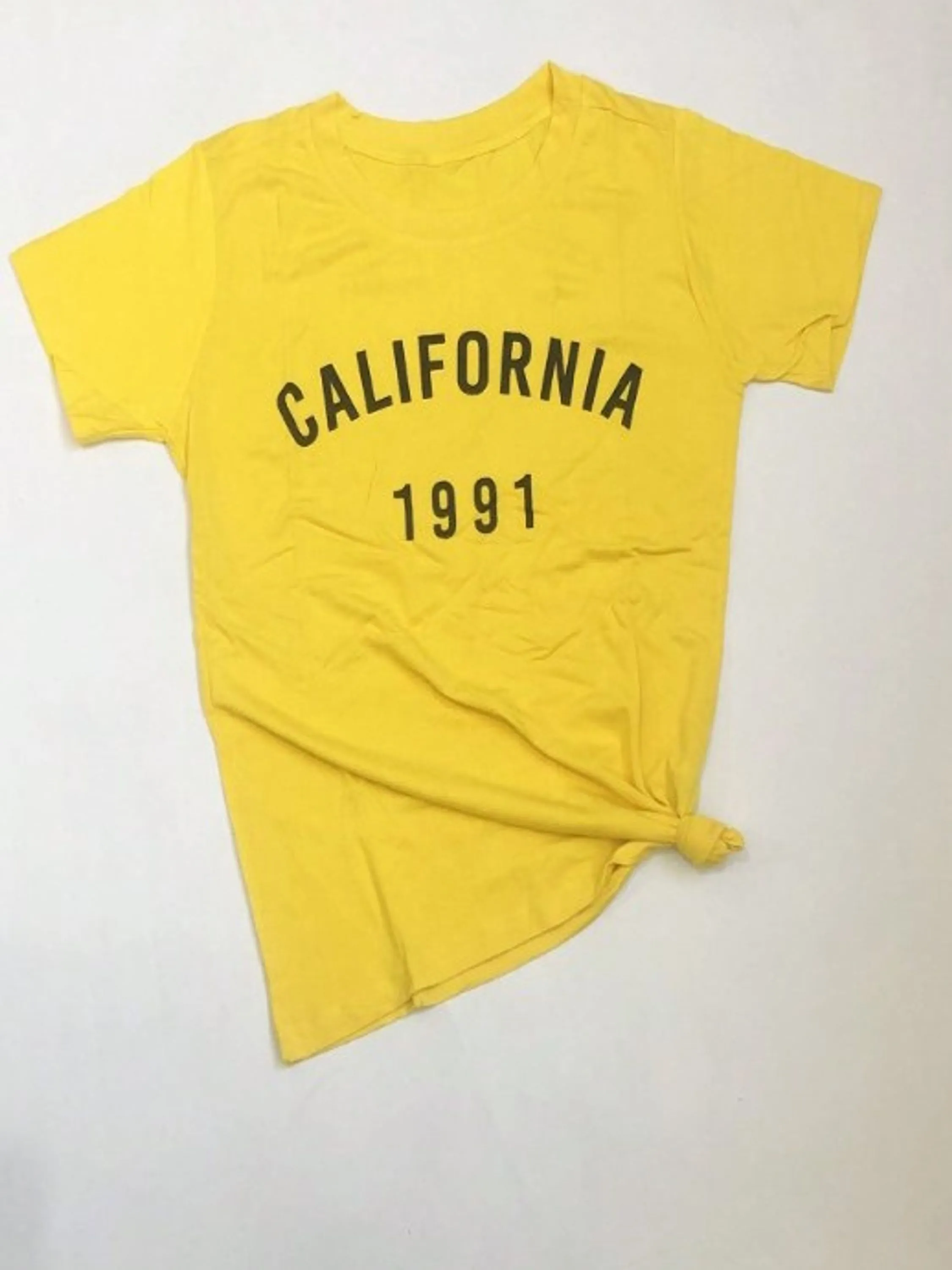 Blusa Camiseta Feminina California Manga Curta T-shirt Verâo