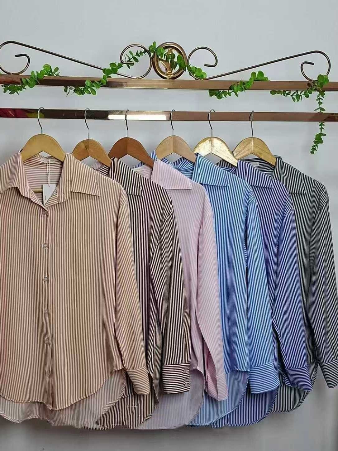 Camisa Social Feminina Listrada Blusa Listras Tendência