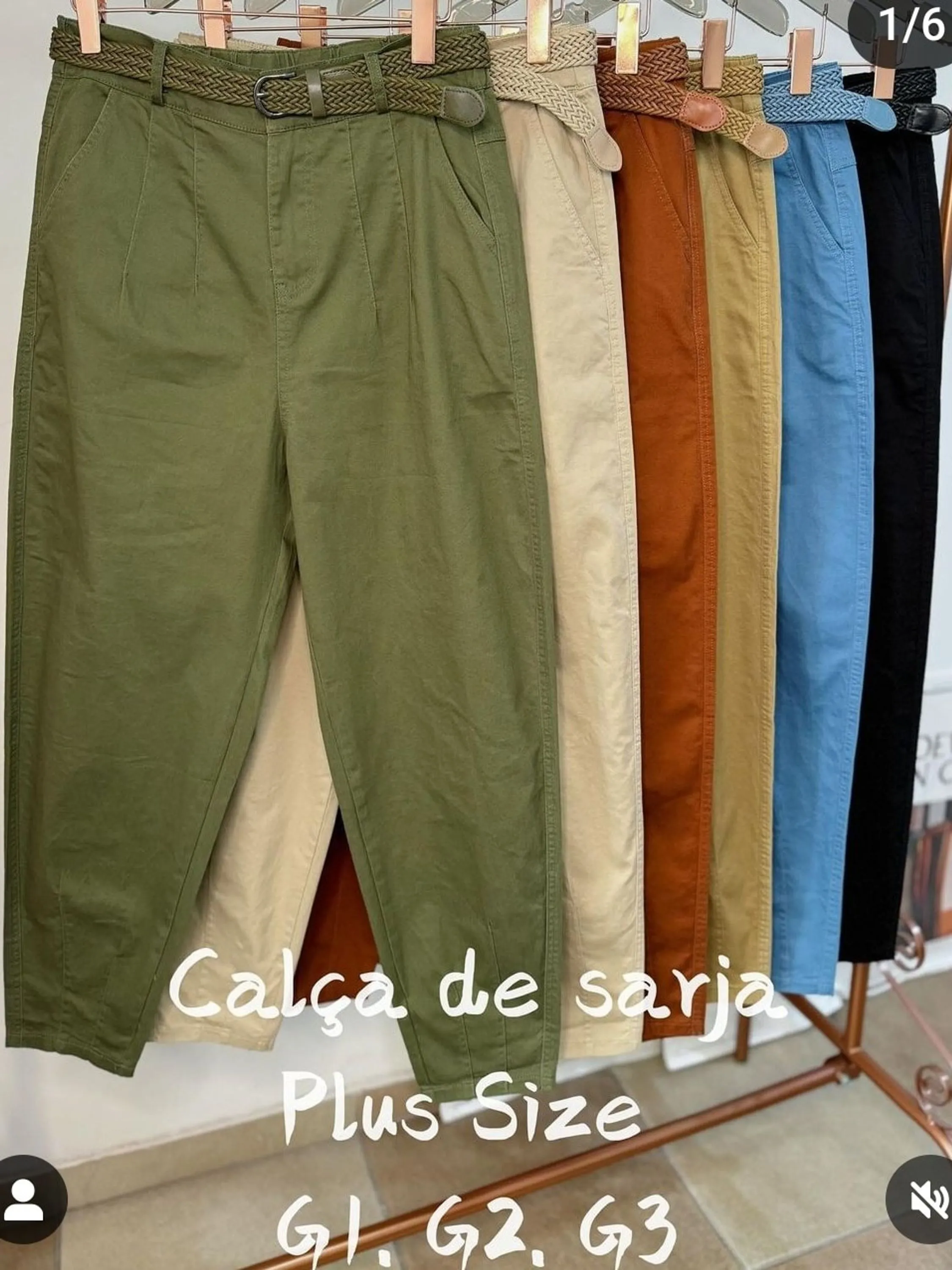 calça sarja plus size