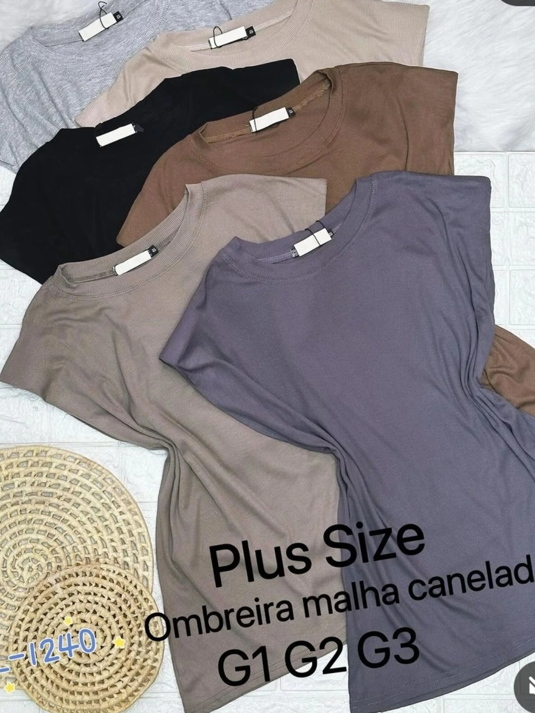 Blusa plus size algodão