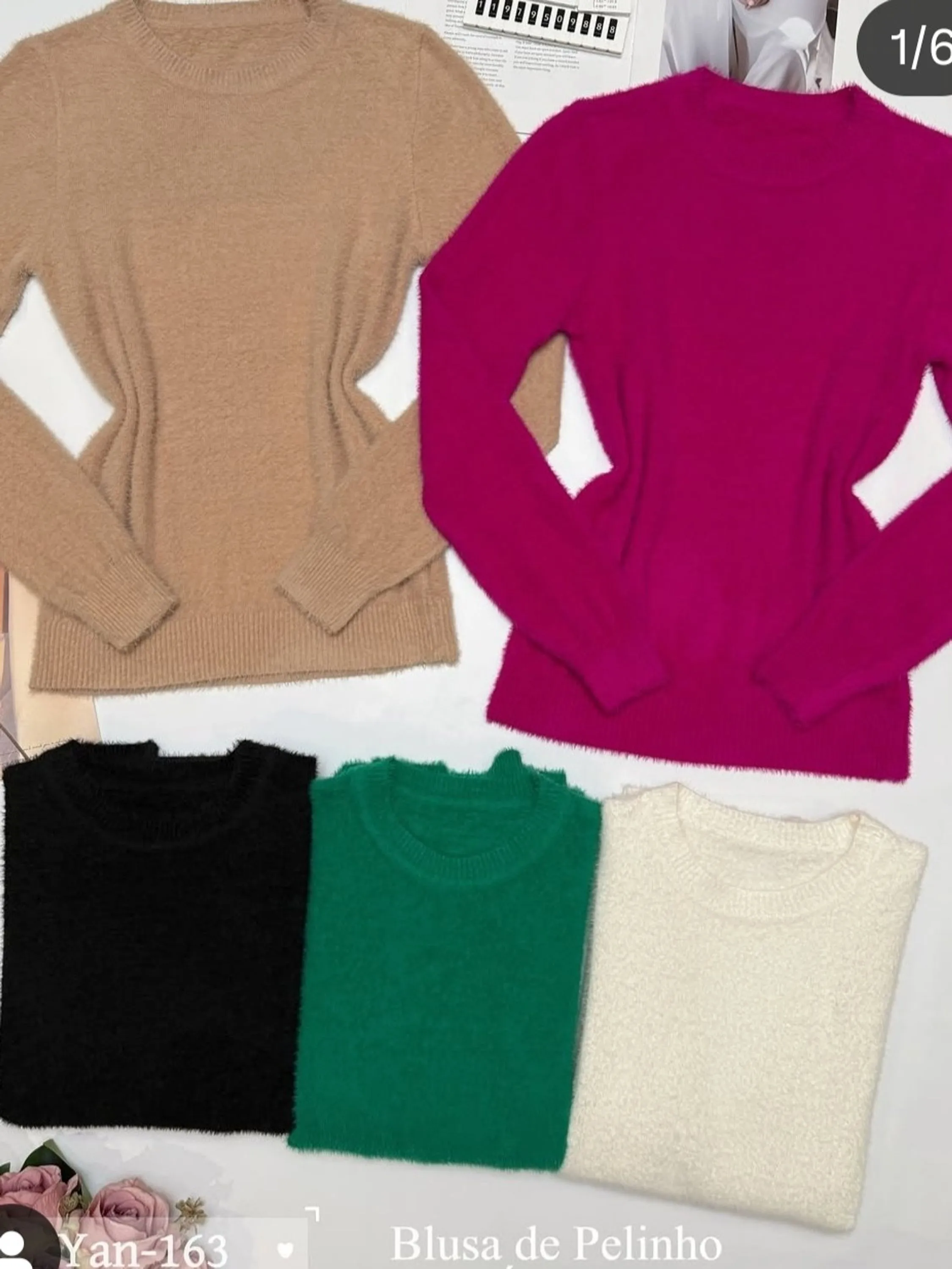 Blusa pelinho grosso