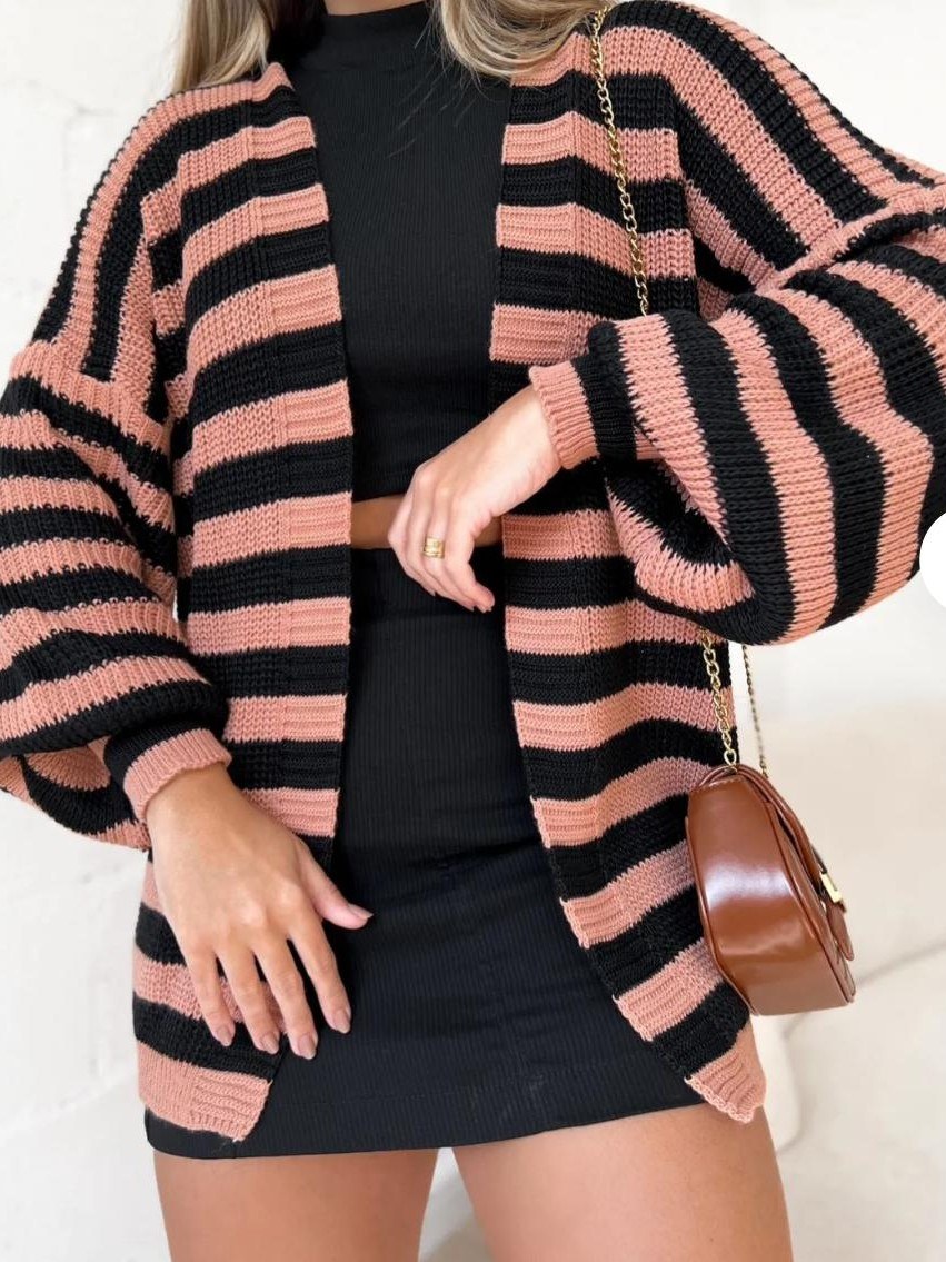 Cardigan listrado