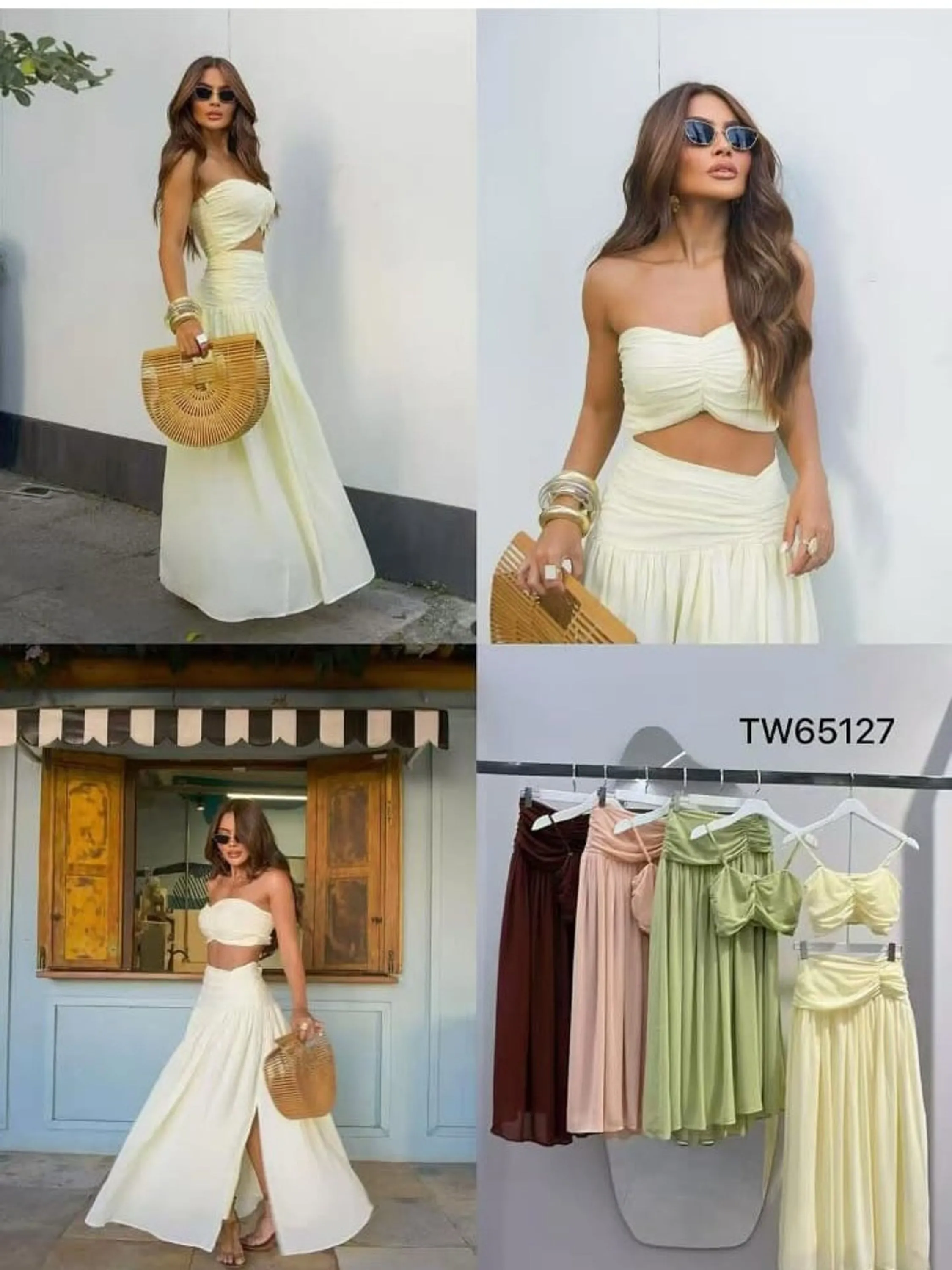Conjunto de saía Midi