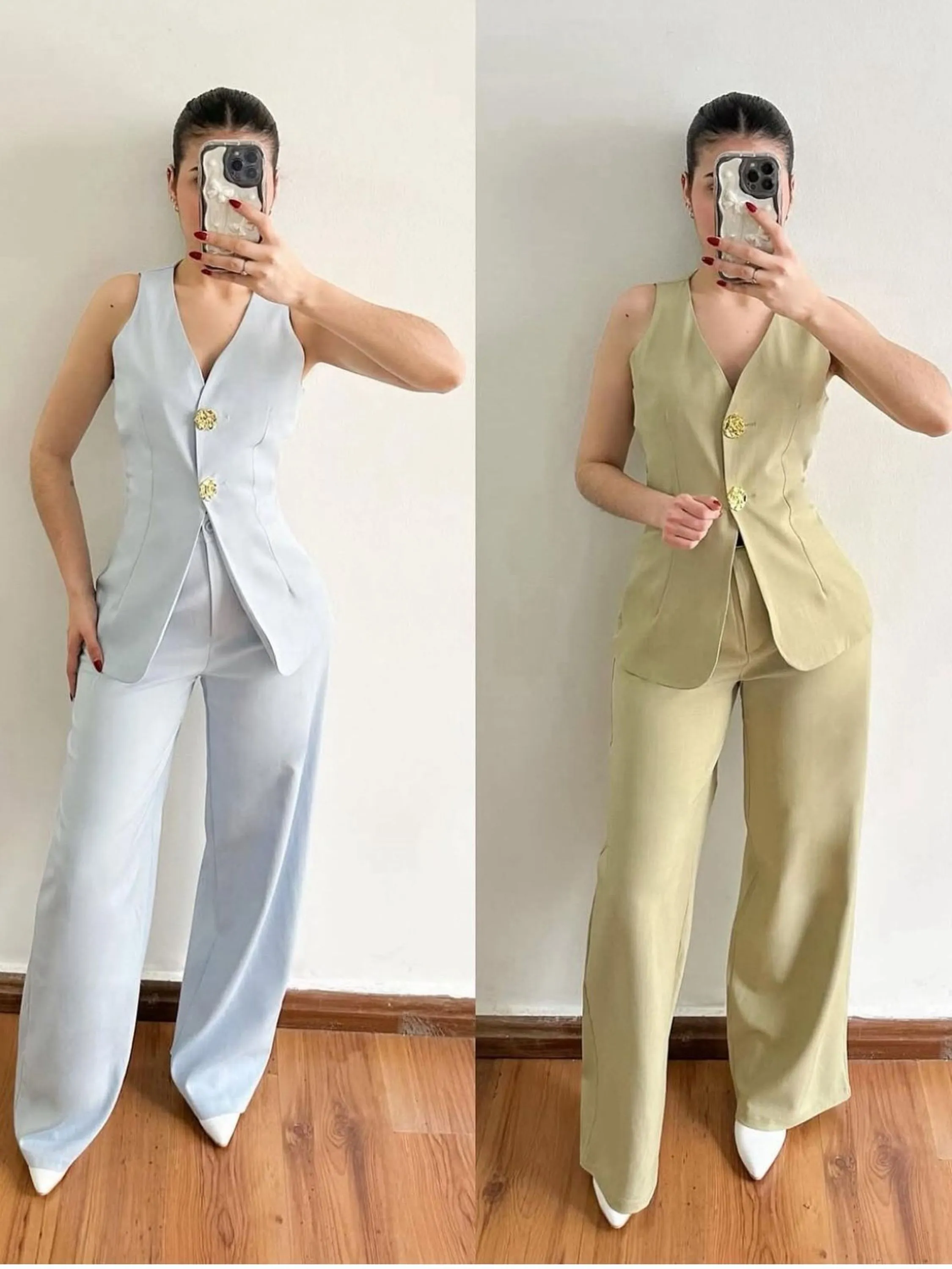 Conjunto de calça+colete