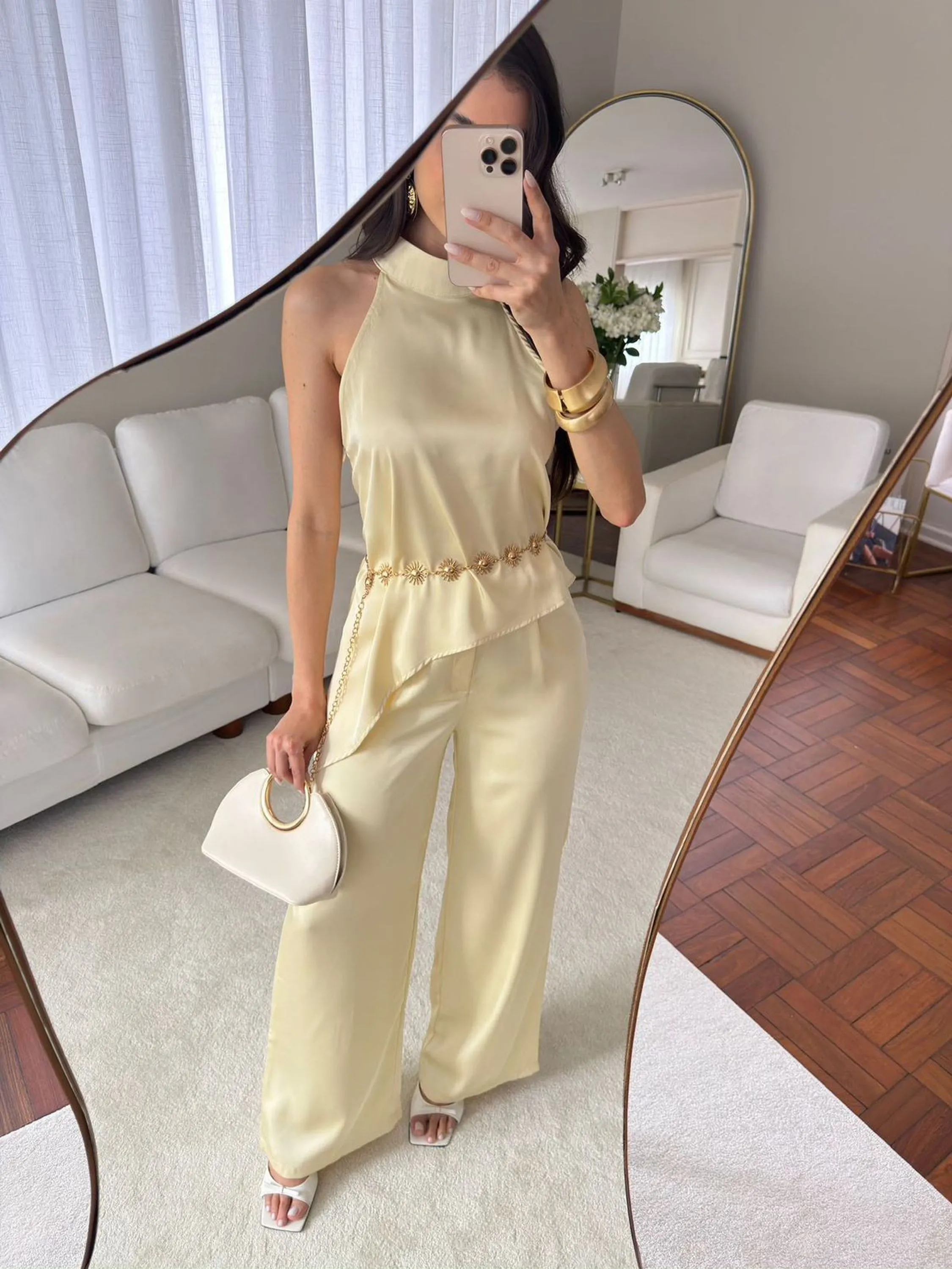 Conjunto de cetim