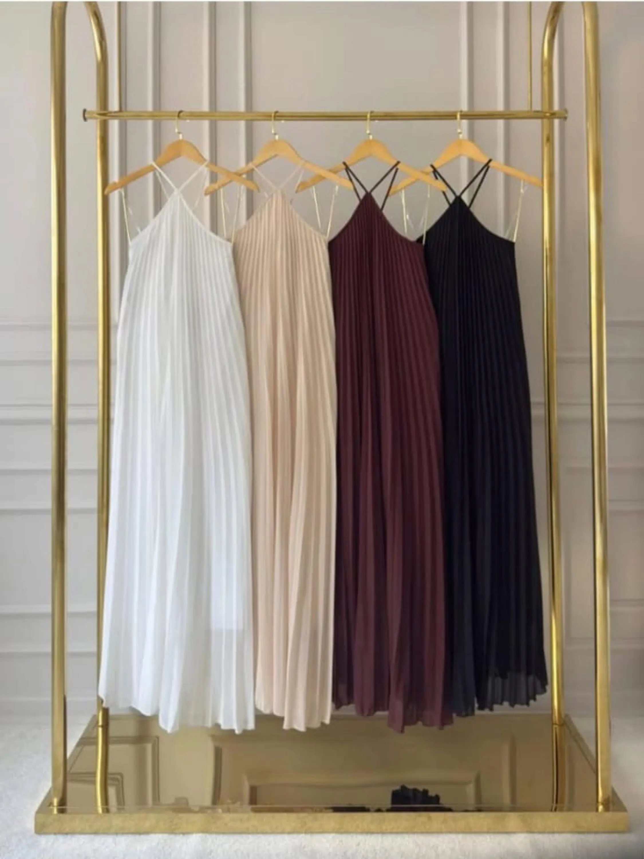 Vestido Longo Plissado Harmonia