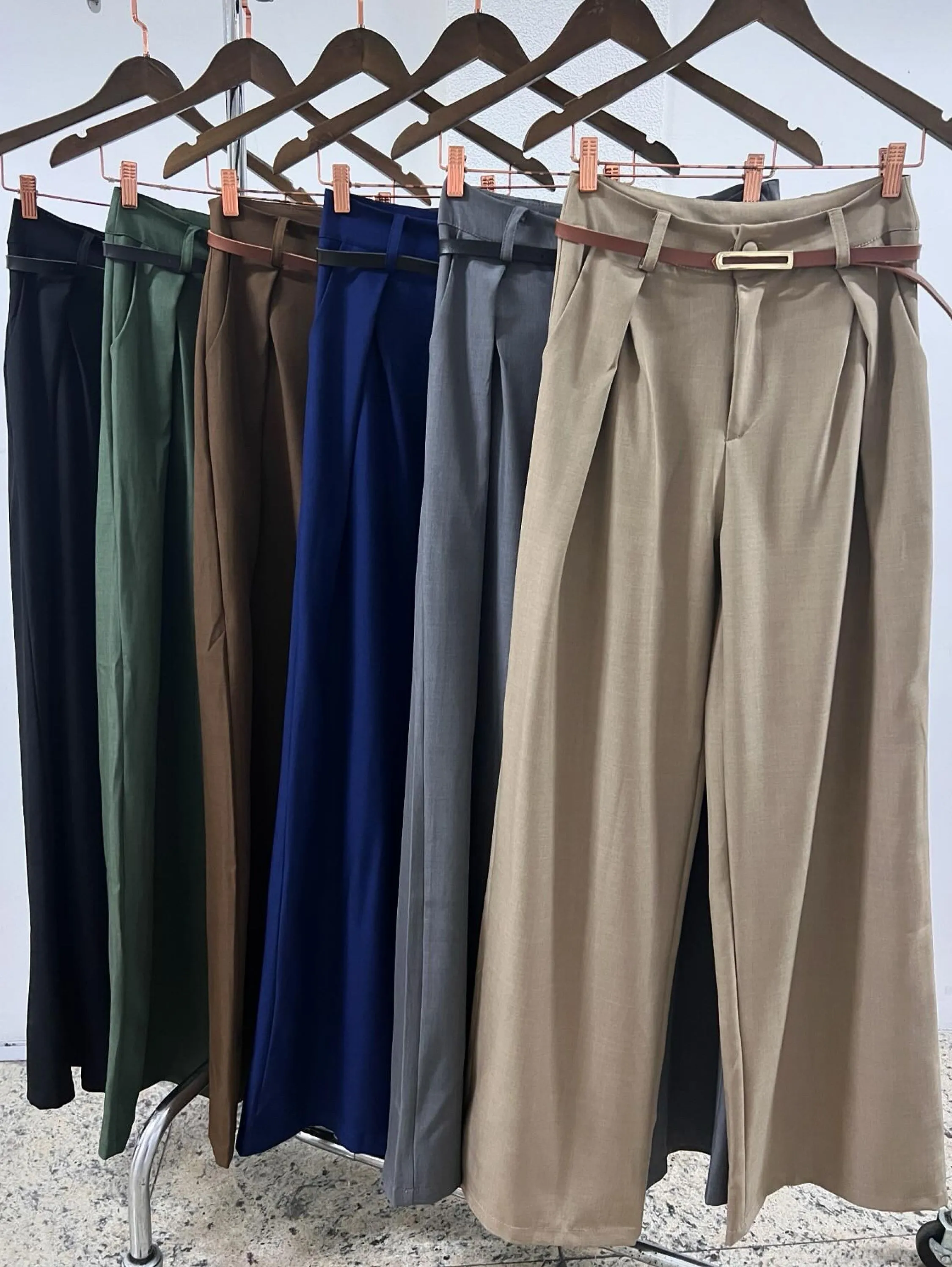 Calça pantalona tecido -Luis twill