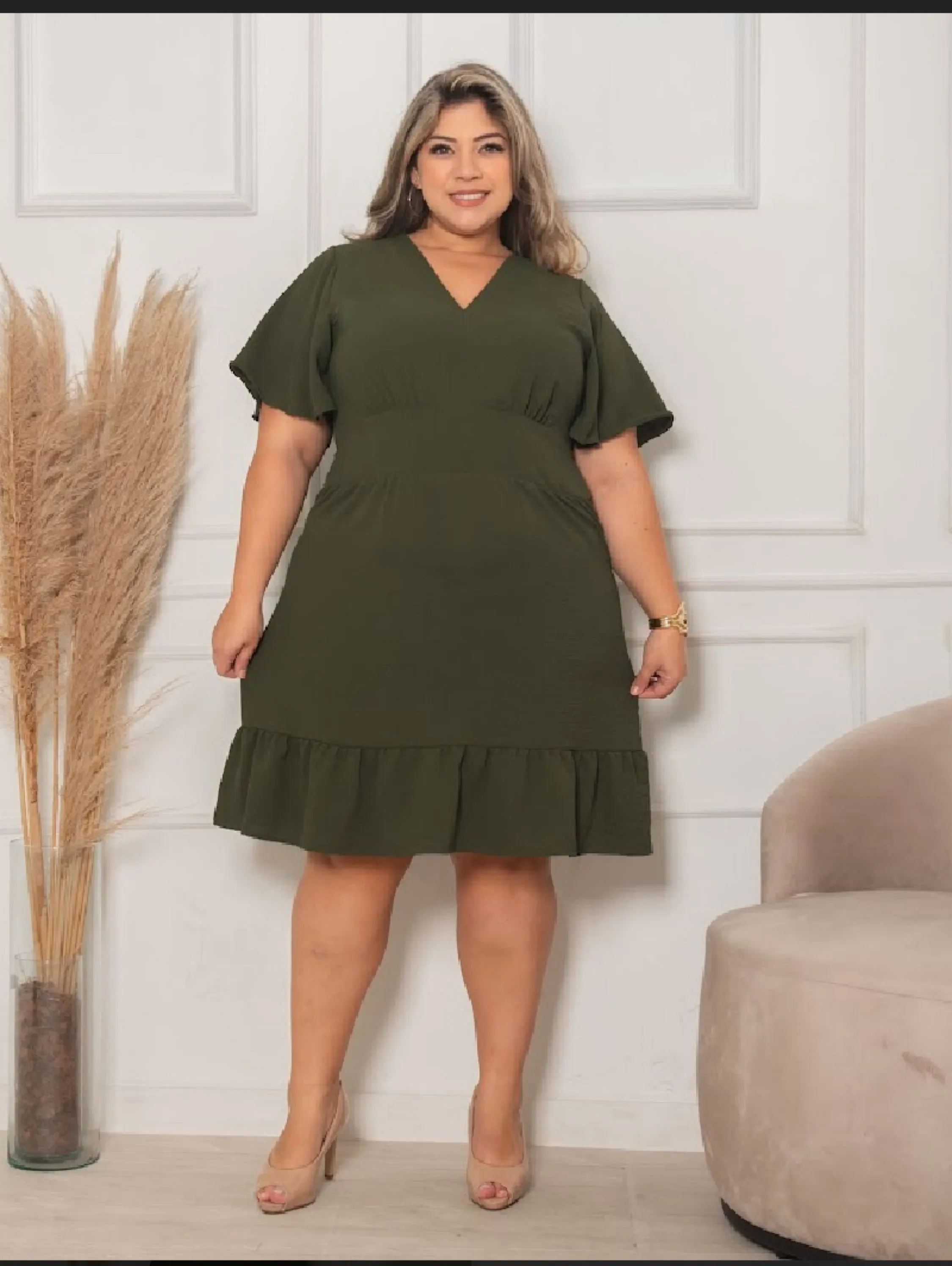 Vestido plus size de duna moda feminina (PL06)