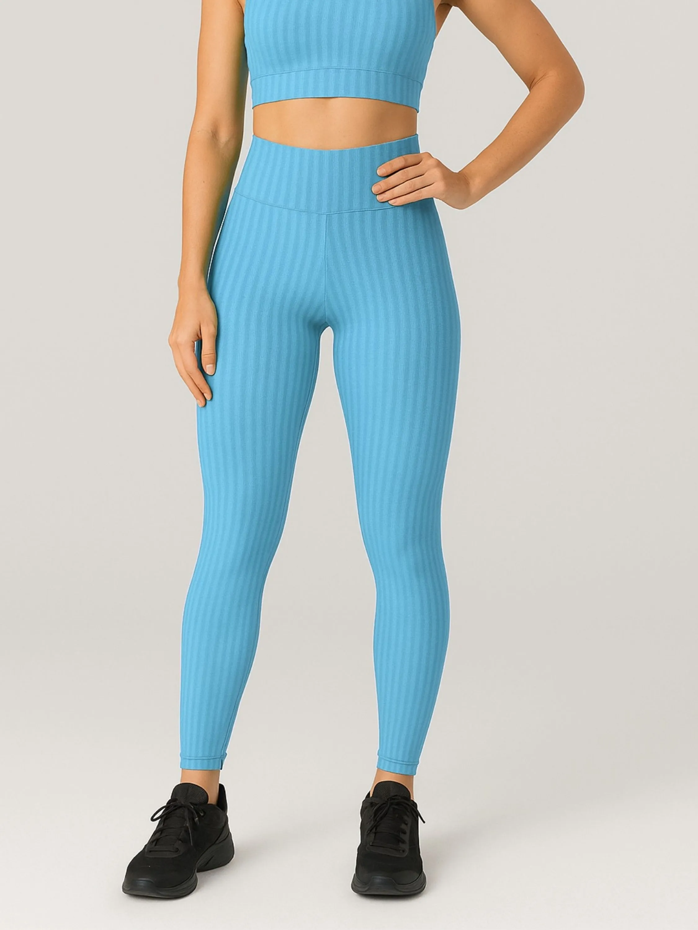 Calça Legging Cintura Alta Academia 3D Poliamida Fitness