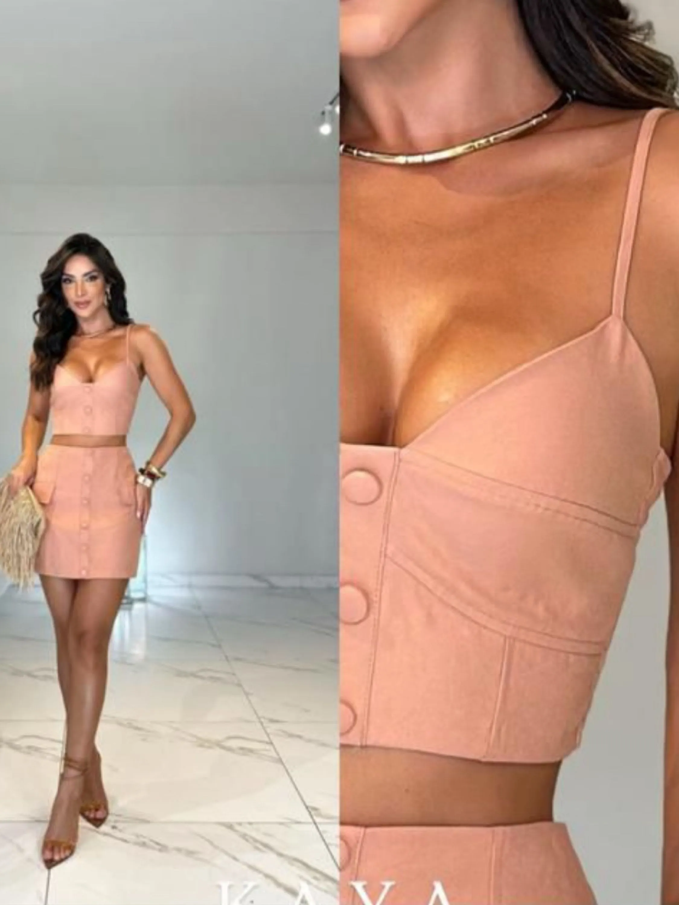 Conjunto regata + Saia Simone Ref 503