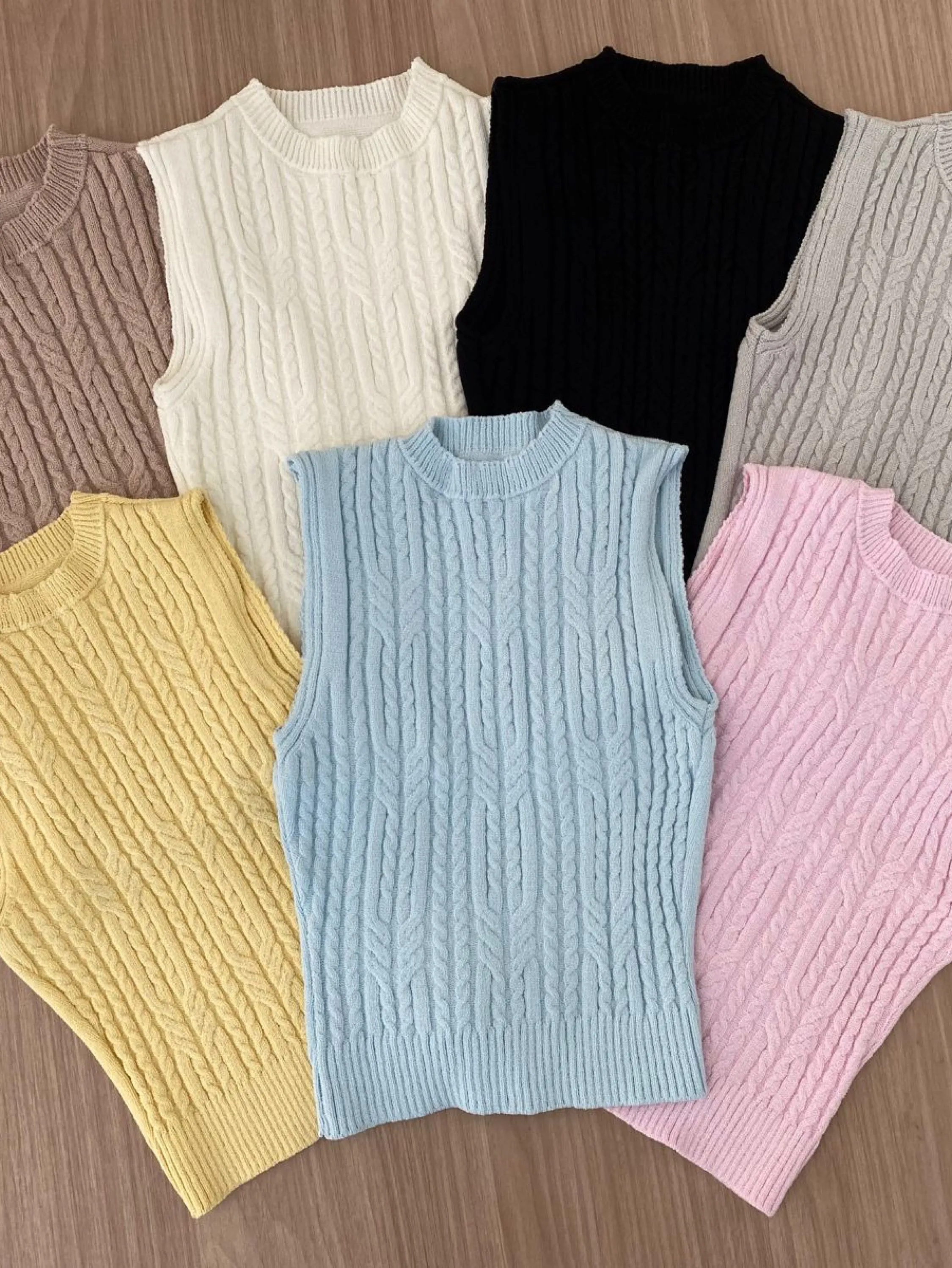 Tricot modal Cores Pastéis