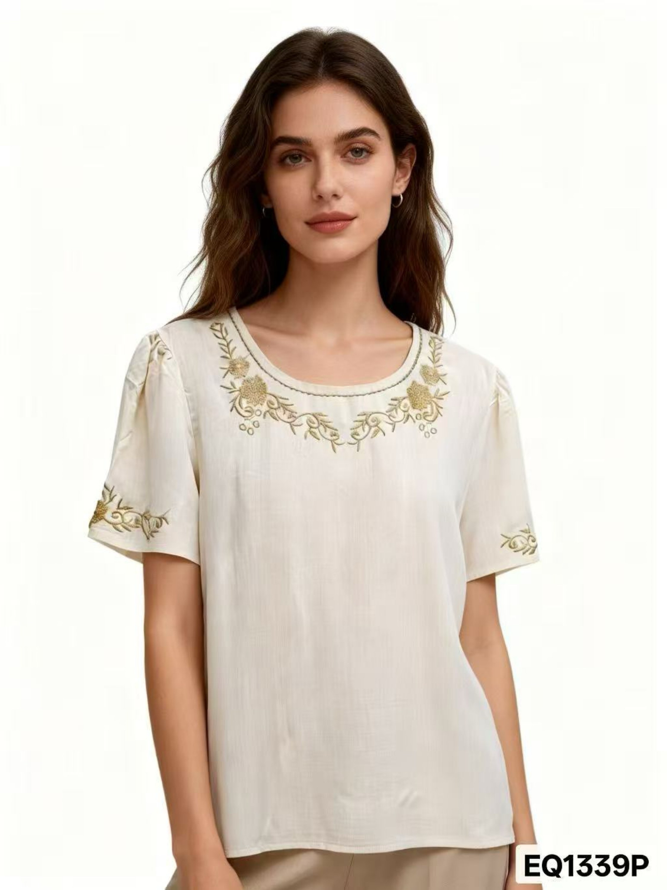 Blusa com bordado feminina g1 g2 g3  feminina    Enzo