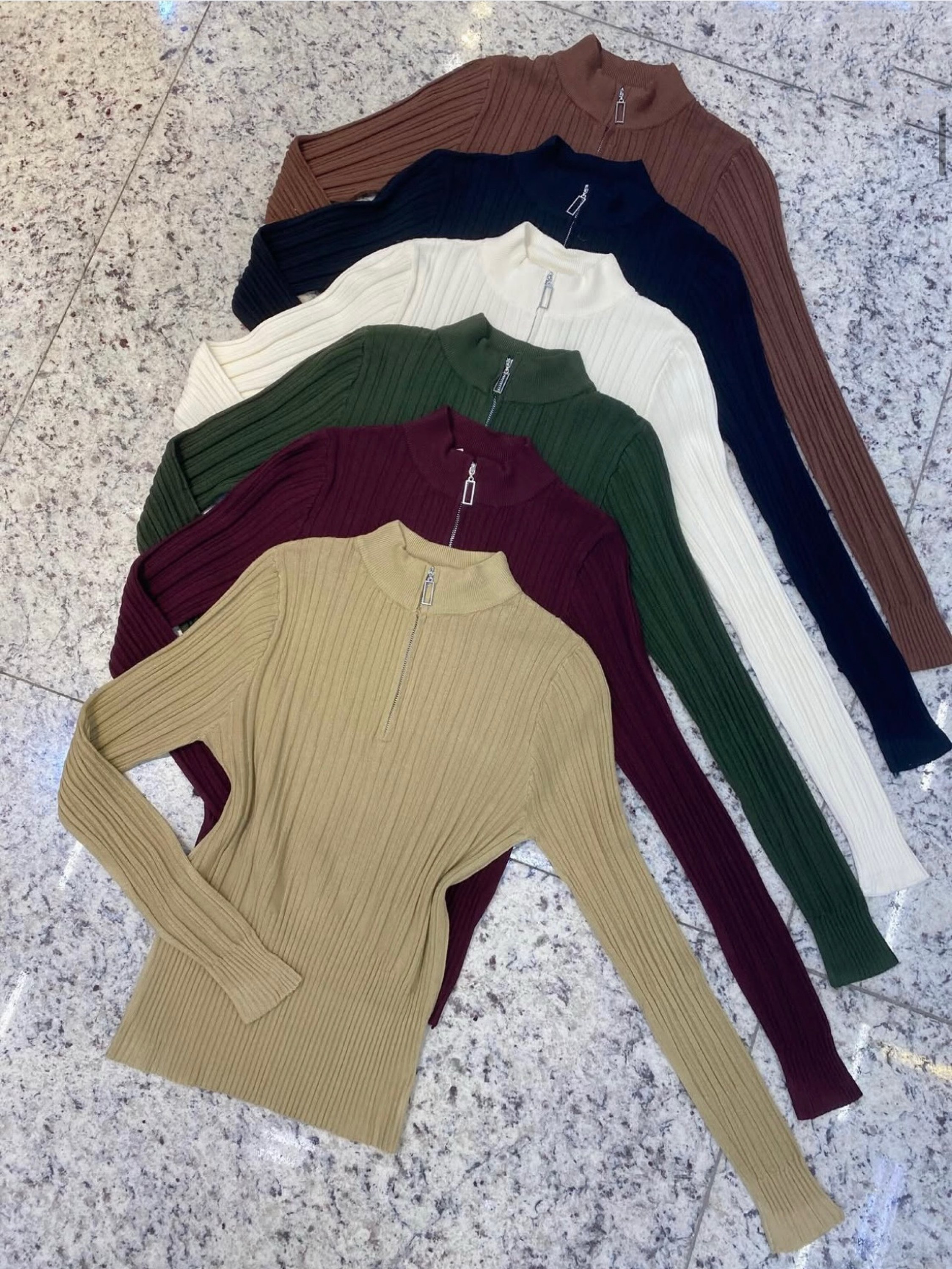 Blusa manga longa de modal feminina    Enzo