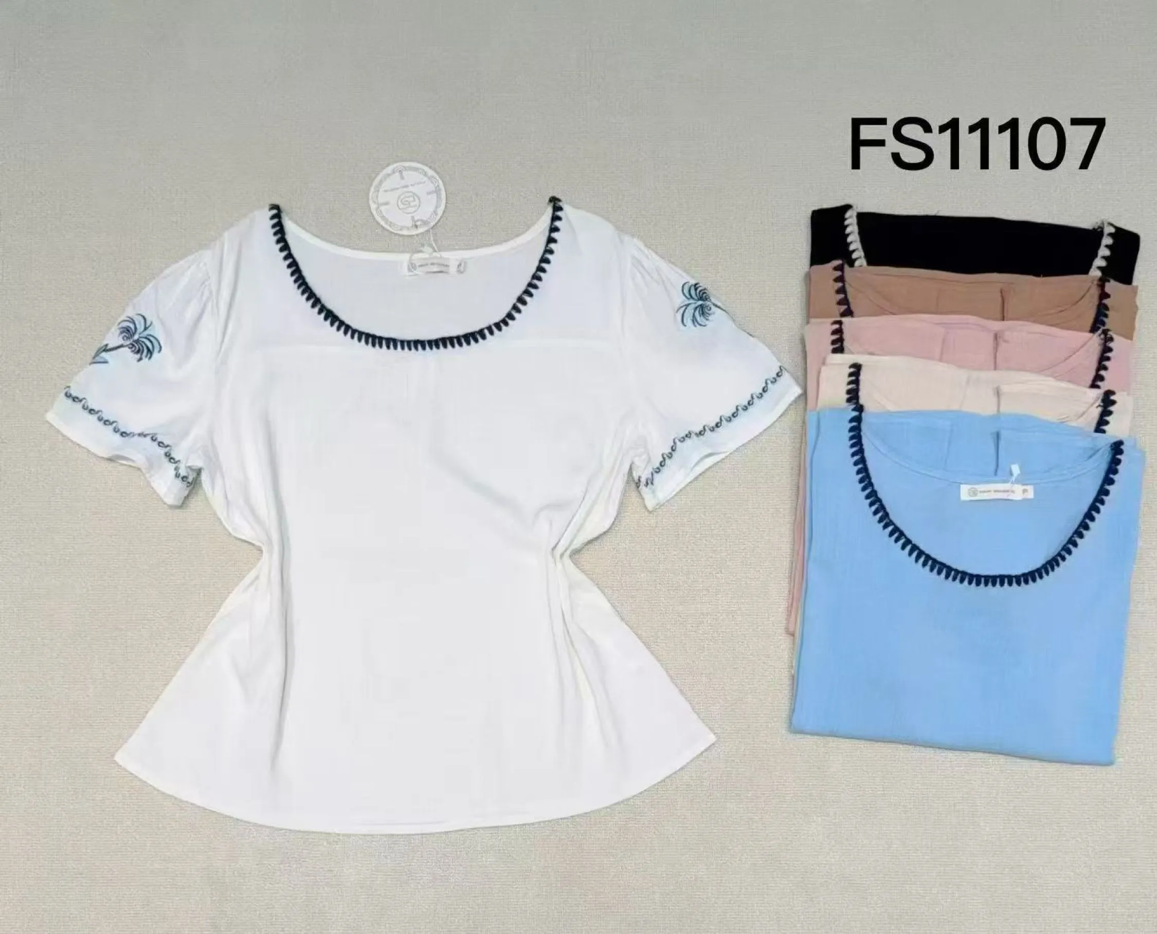 Blusa manga curta feminina   Enzo