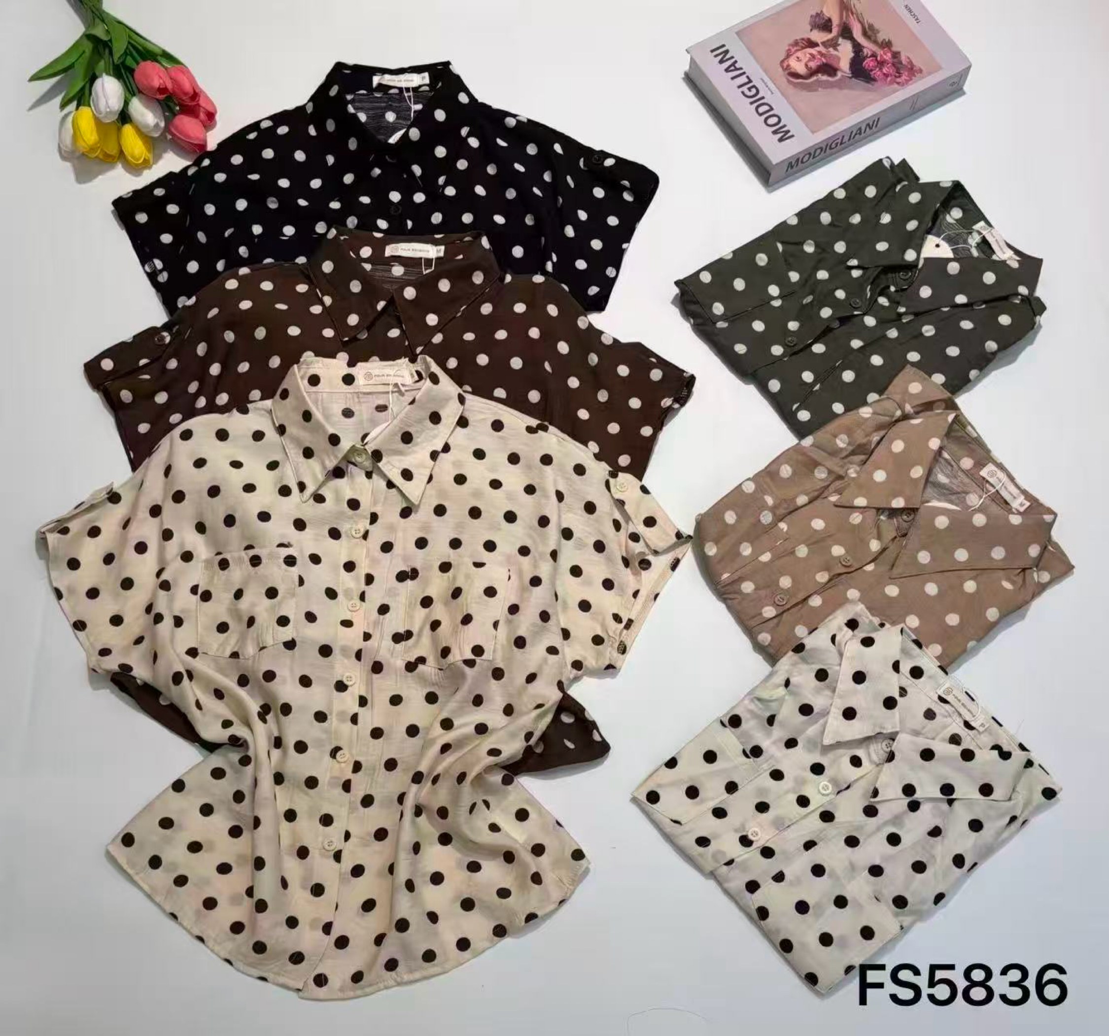 Camisa manga curta feminina Enzo