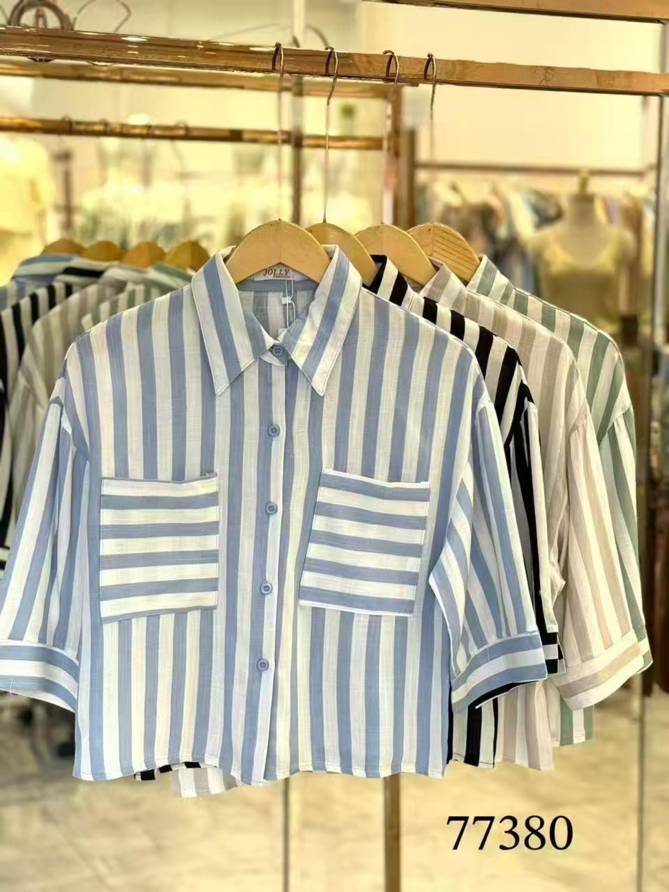 Camisa manga 3/4 tecido linho feminina    Enzo