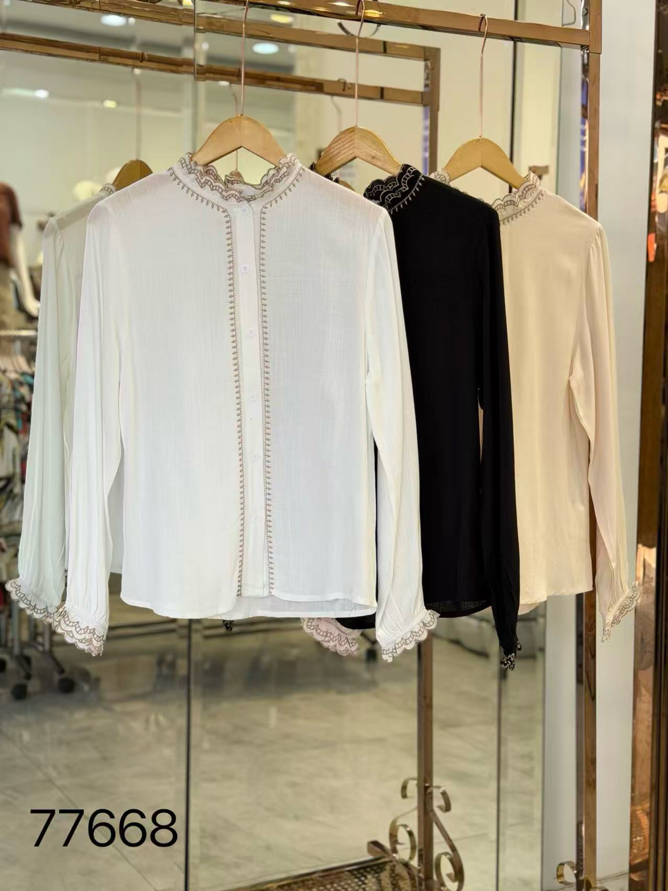 Camisa manga longa feminina    Enzo