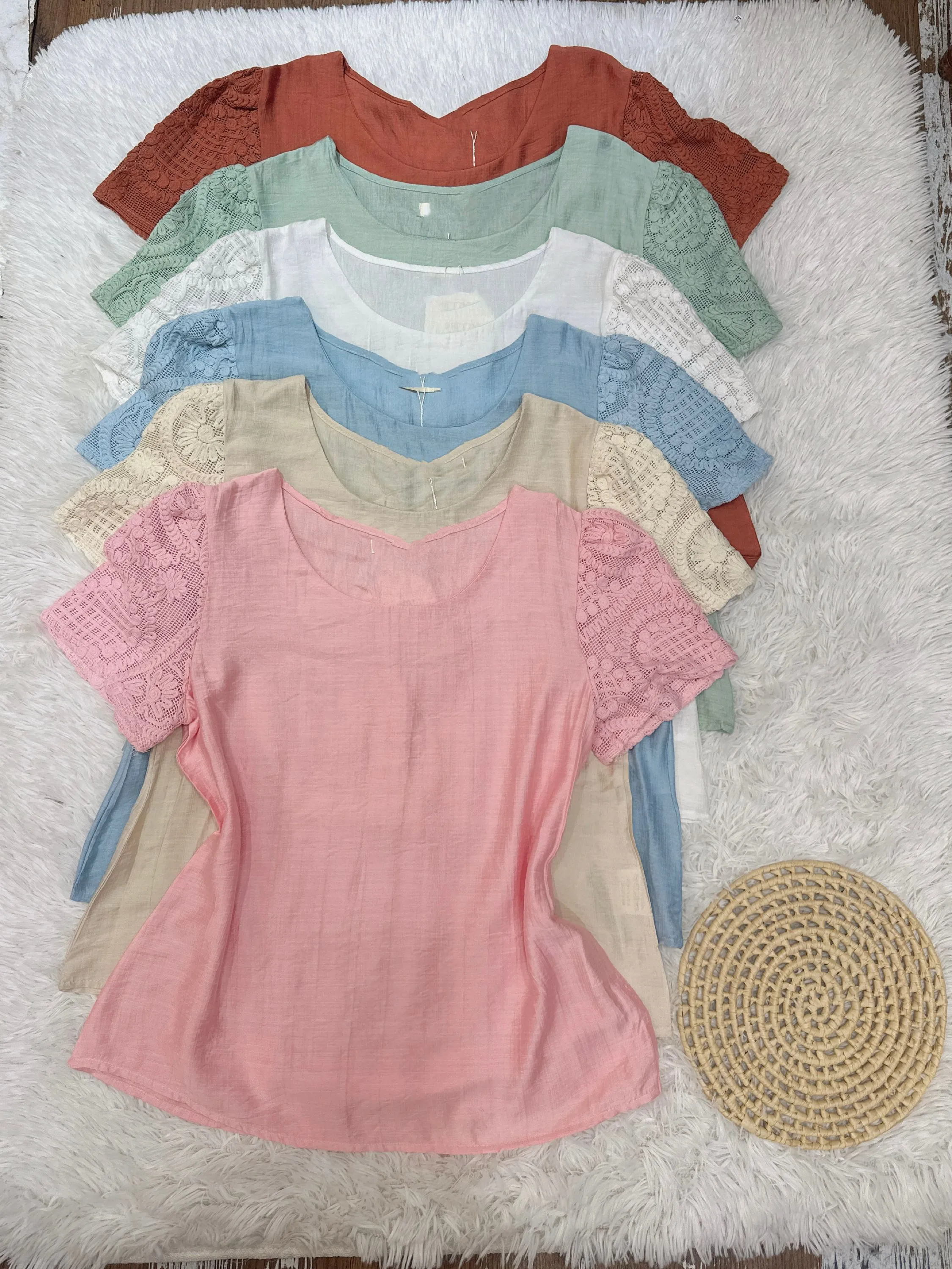 Blusa manga bordada feminina   Enzo