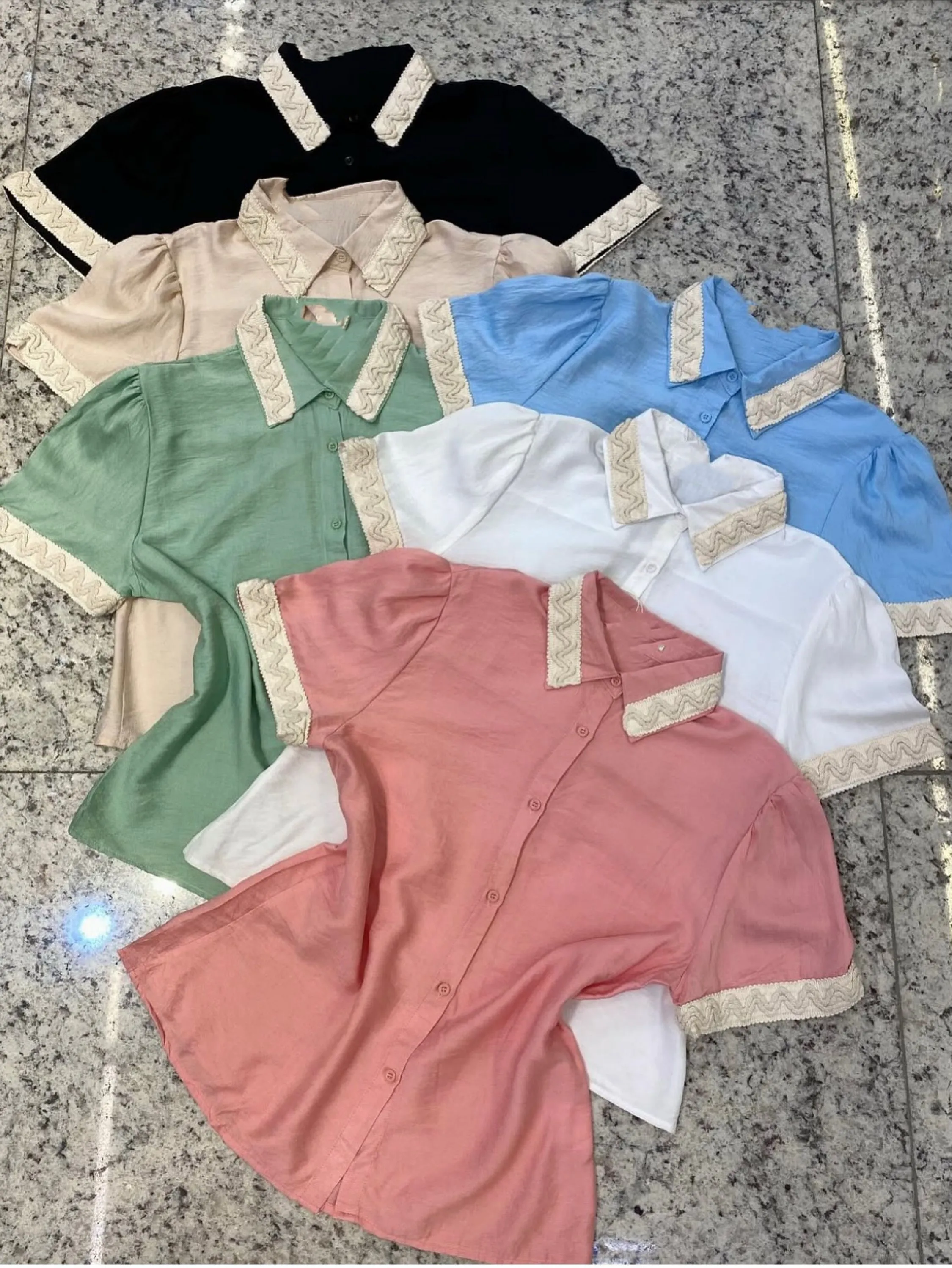 Camisa manga curta feminina   Enzo