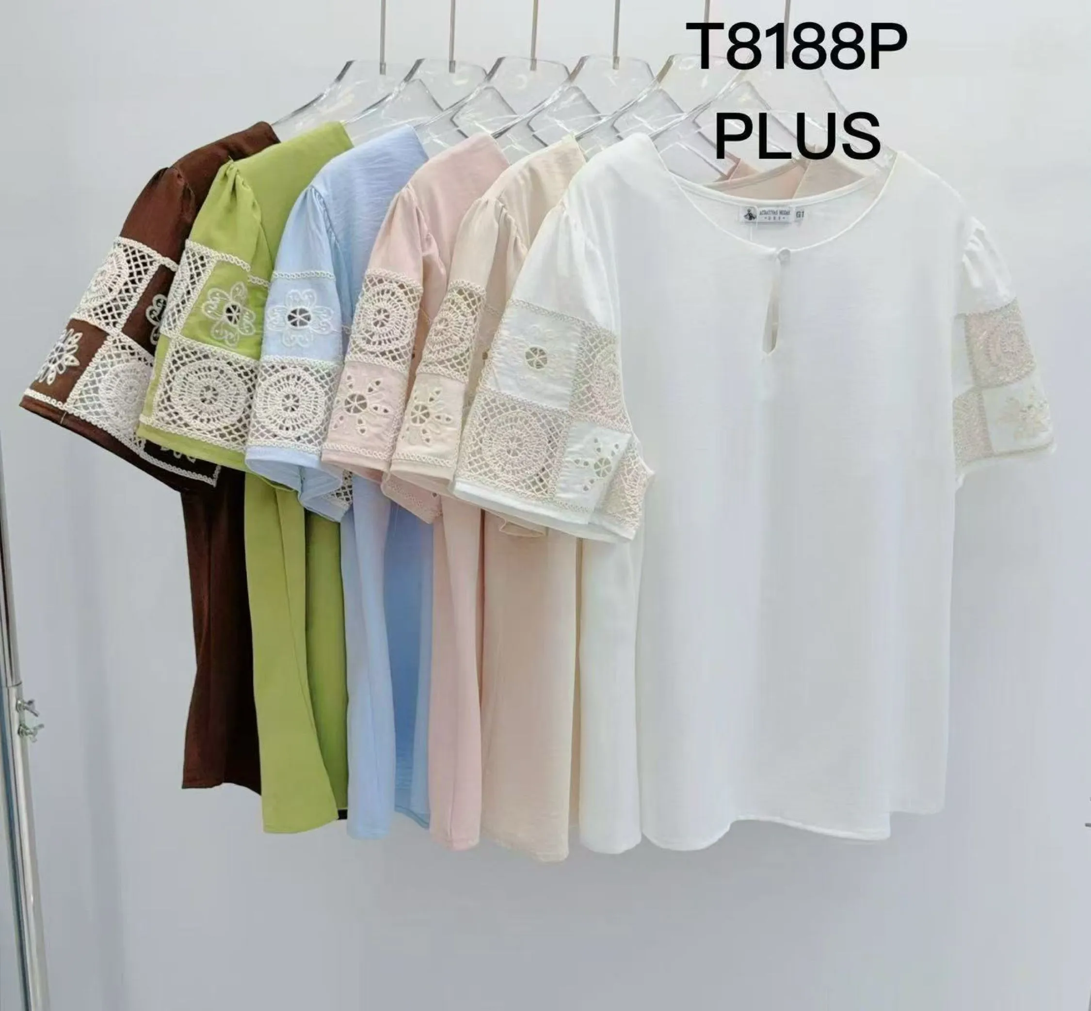 Blusa manga com bordado feminina   Enzo