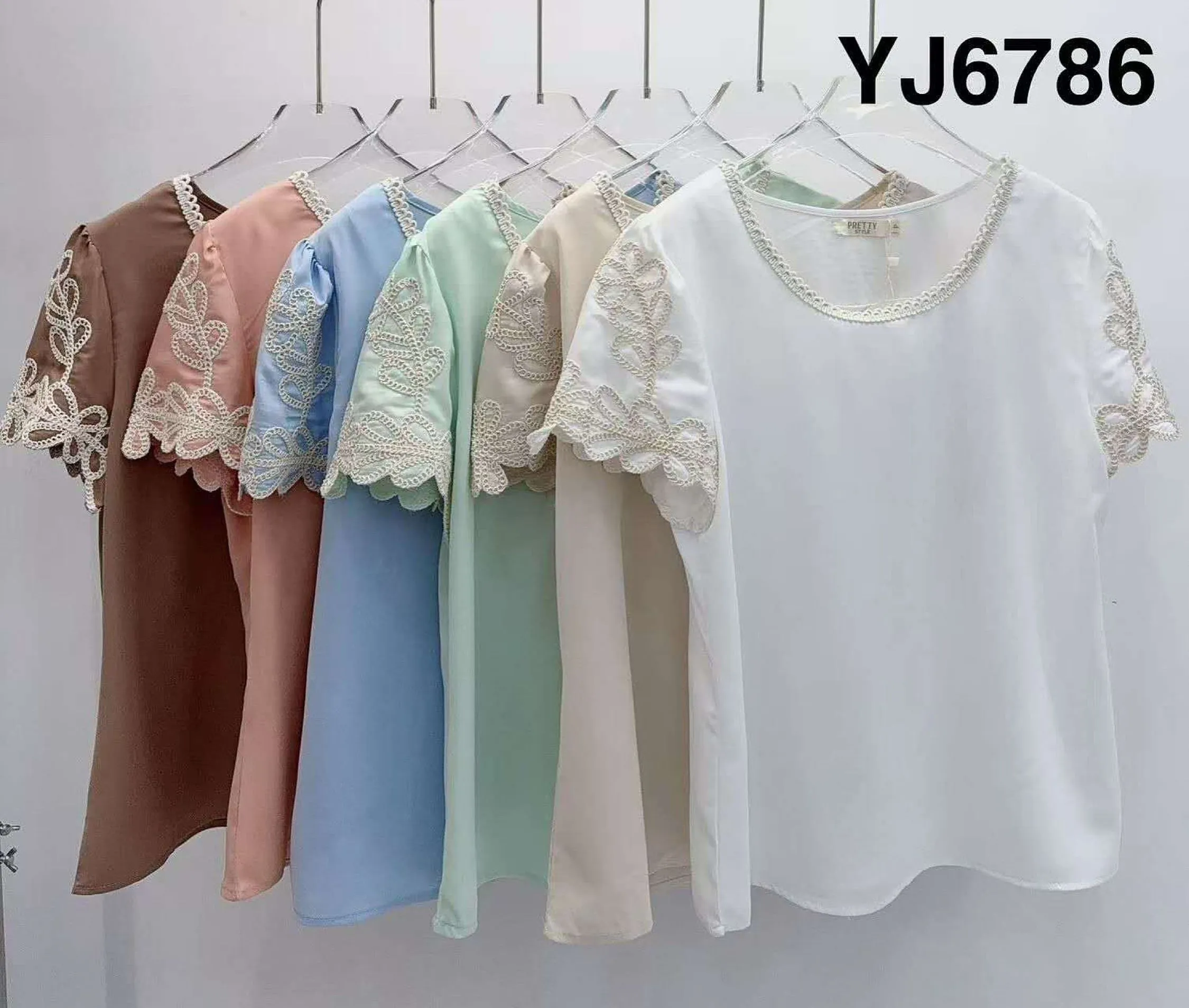 Blusa manga bordada feminina   Enzo